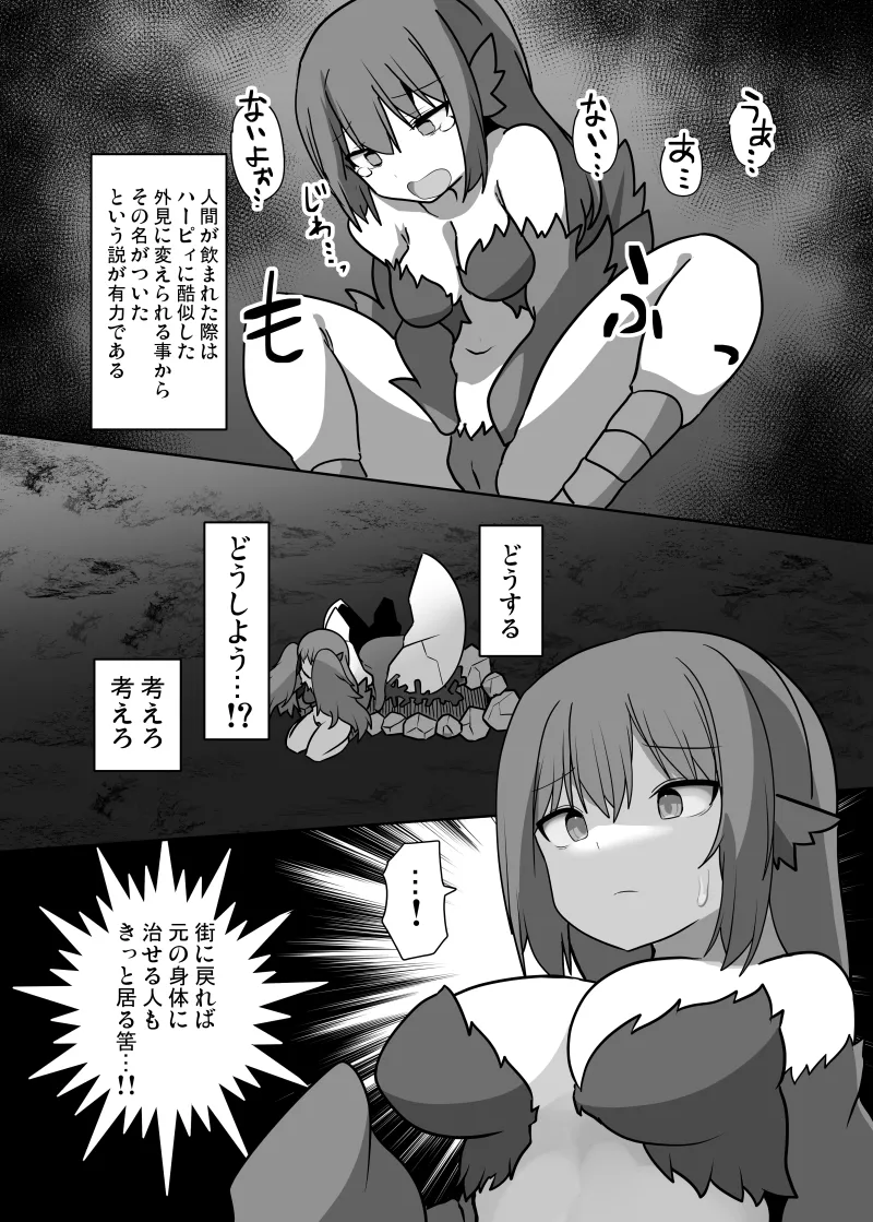 TSF魔物娘 ~異世界でハーピィに変えられて~ - page10