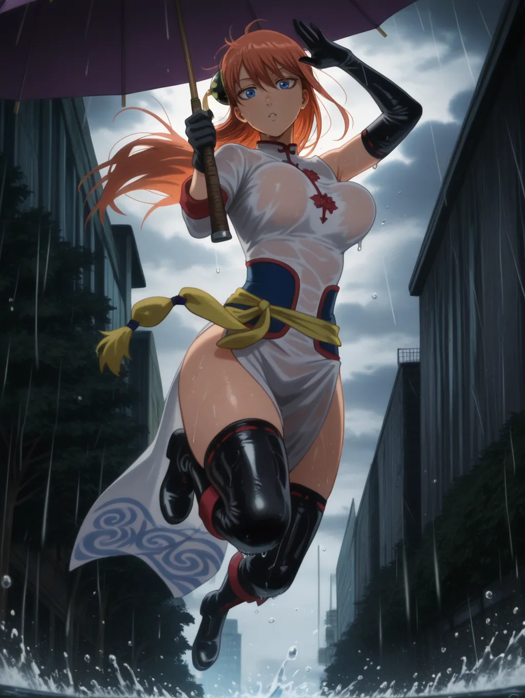 Kagura | Gintama 🌧️🌂 waifuinvoker ai generated - page63