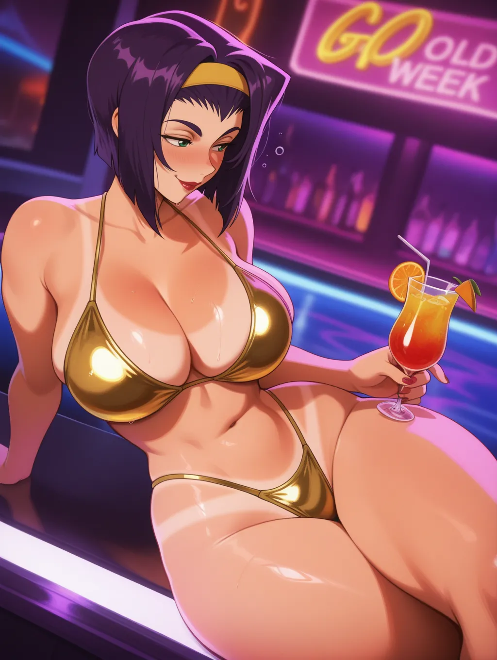 Faye Valentine | Cowboy Bebop 🍸🪩 waifuinvoker ai generated - page22