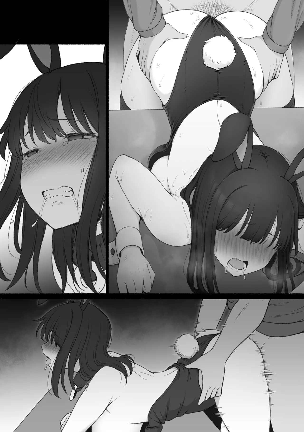 うさ耳奴隷ちゃんにバニーガールコスさせて楽しむ異世界転生した主人公君 - page7