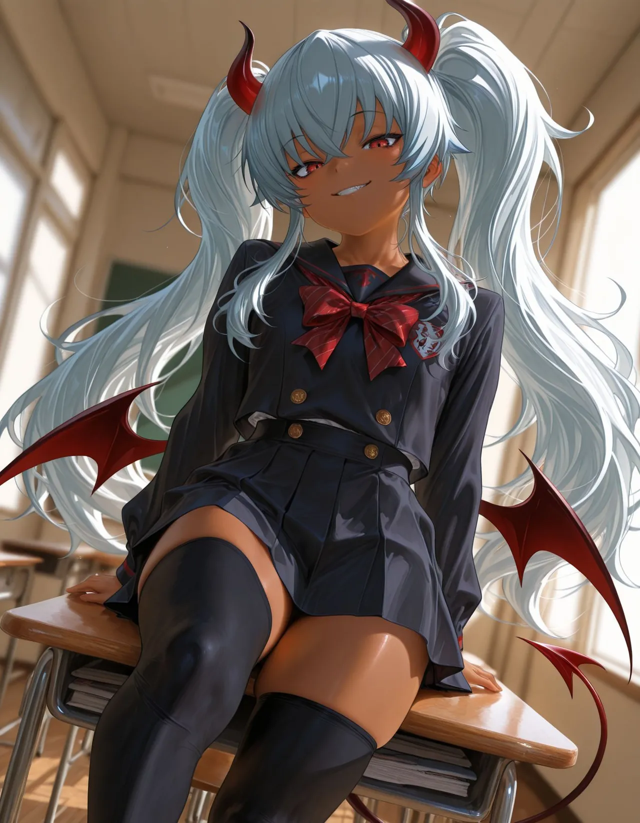 褐色#182 グリムアロエ grim aloe nsfw 褐色生活_DSL ai generated