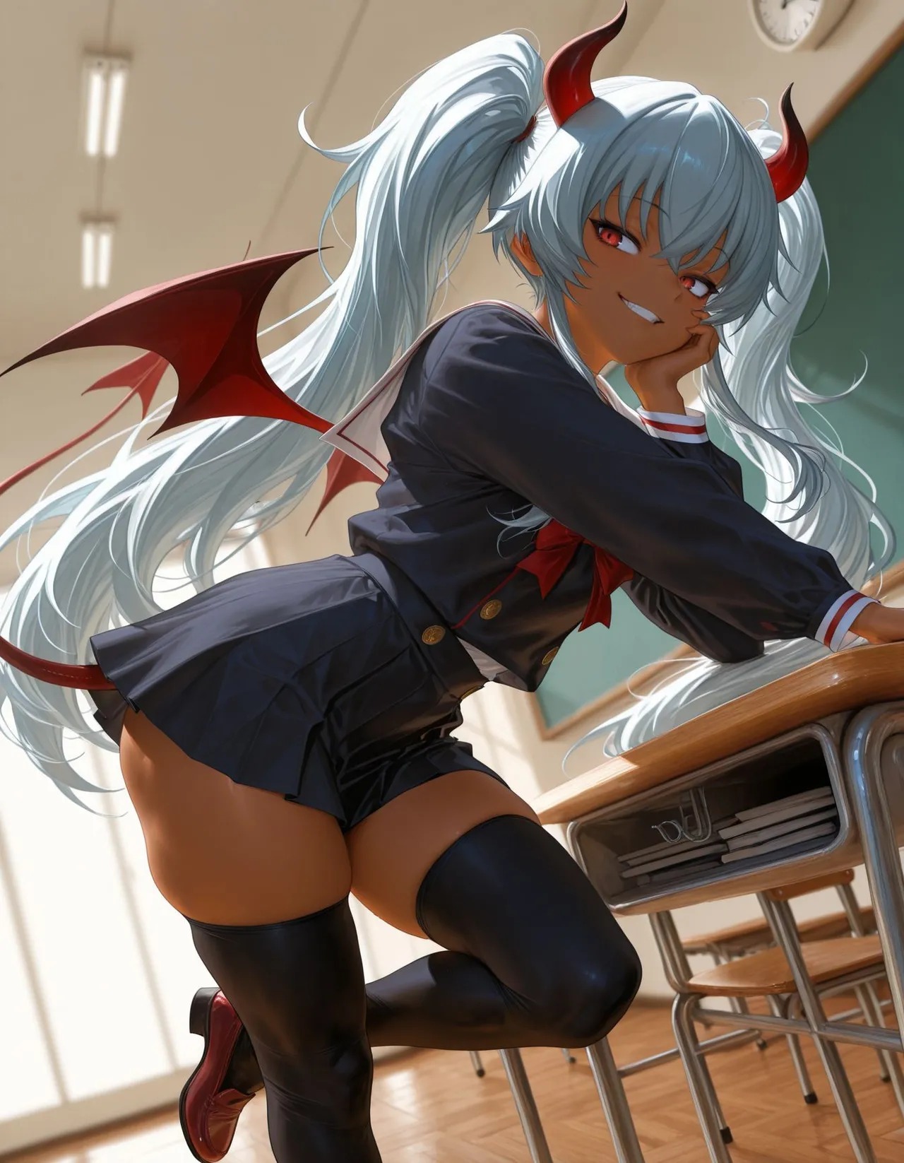 褐色#182 グリムアロエ grim aloe nsfw 褐色生活_DSL ai generated - page2