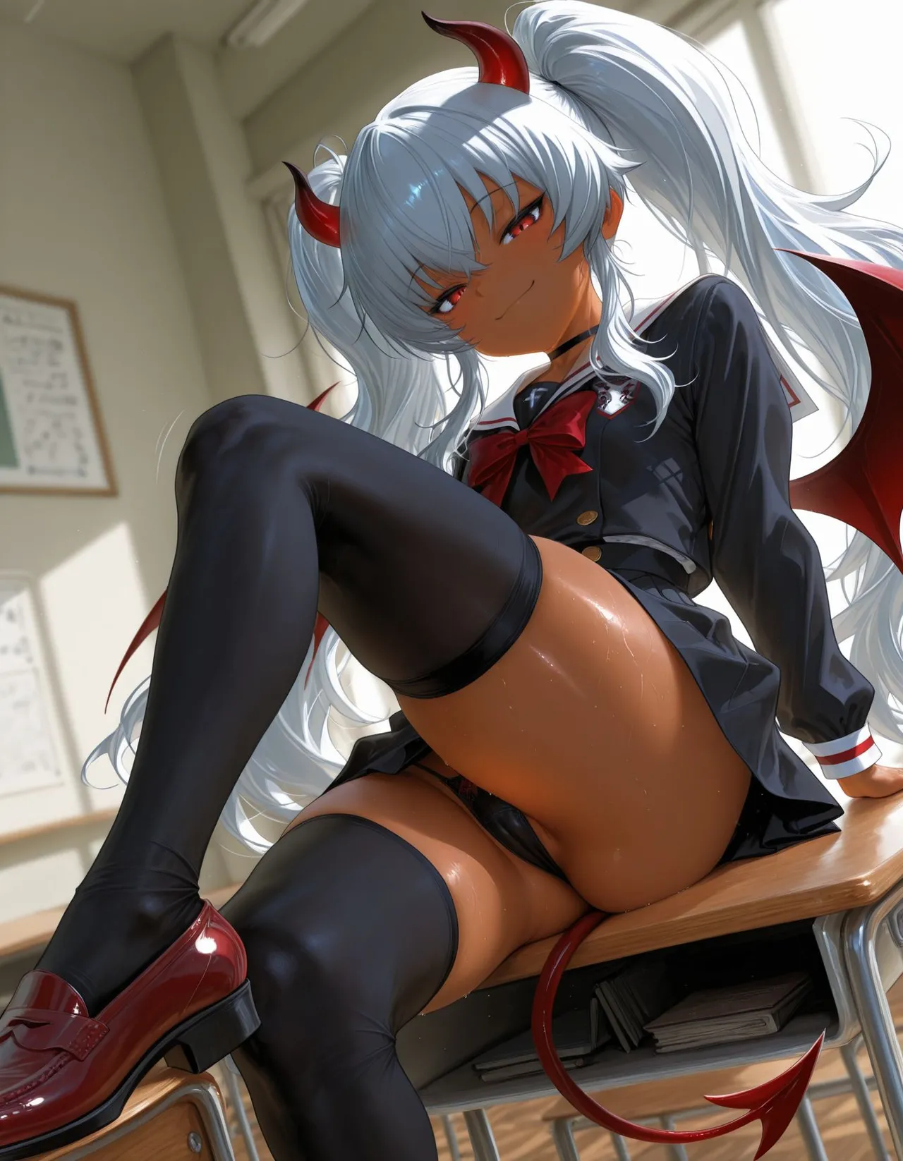 褐色#182 グリムアロエ grim aloe nsfw 褐色生活_DSL ai generated - page27