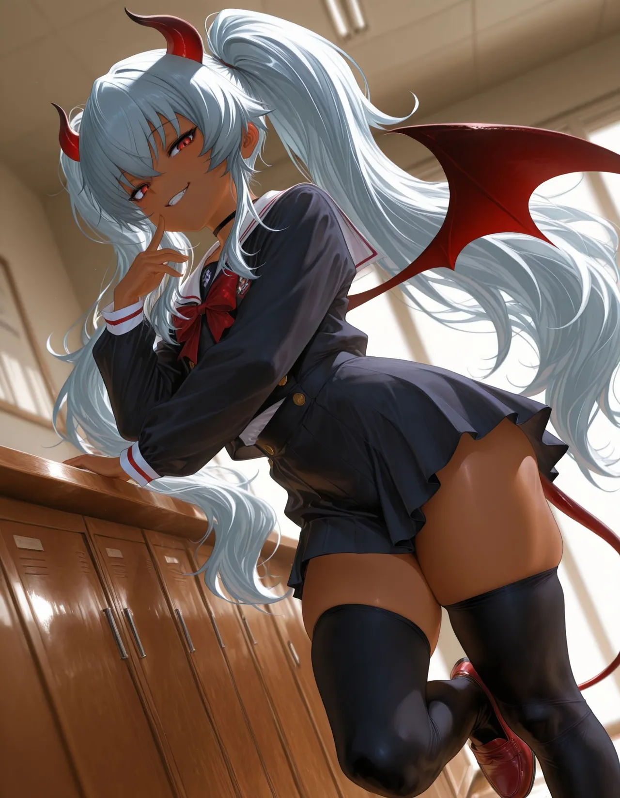 褐色#182 グリムアロエ grim aloe nsfw 褐色生活_DSL ai generated - page3