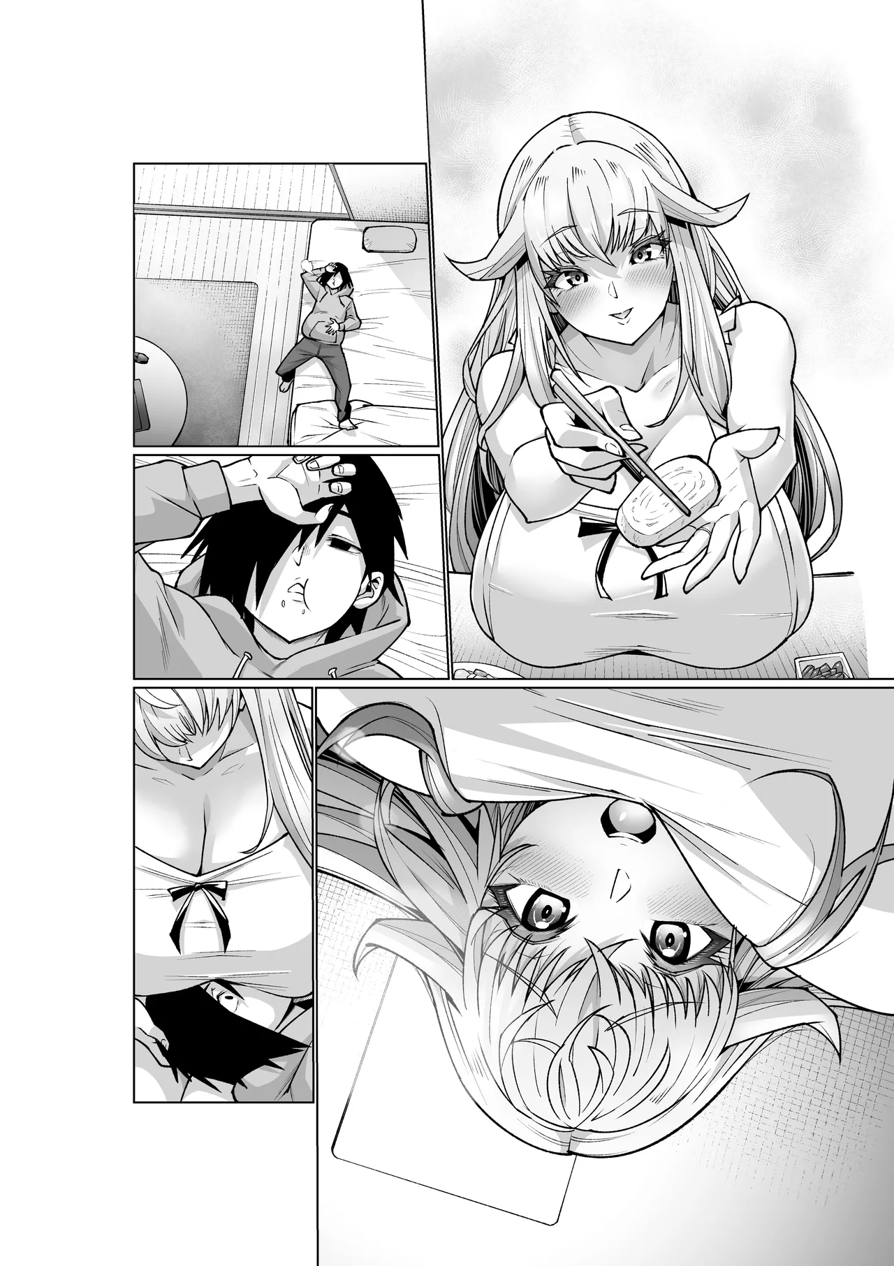 クーデレ金髪人妻全裸家政婦さんが病んだ僕に優しくしてくれたお話。02 - page92