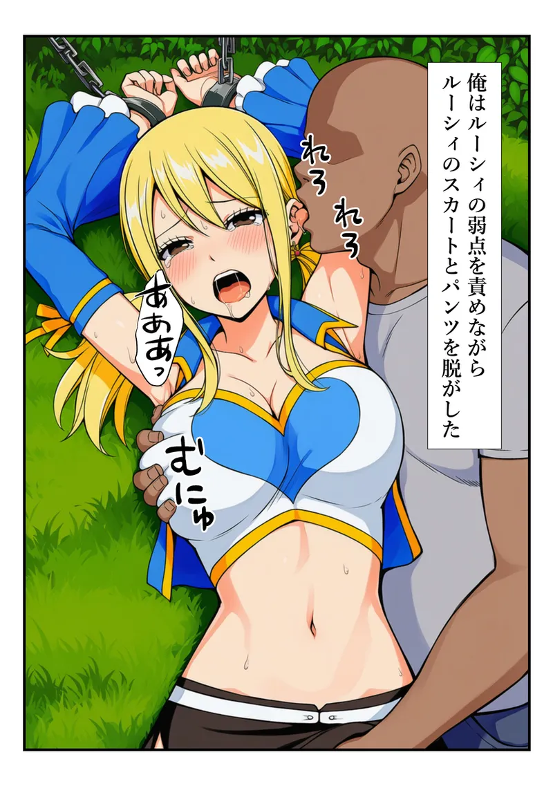 おじさんに手マンでイカされるルーシィ [AI Generated] - page25