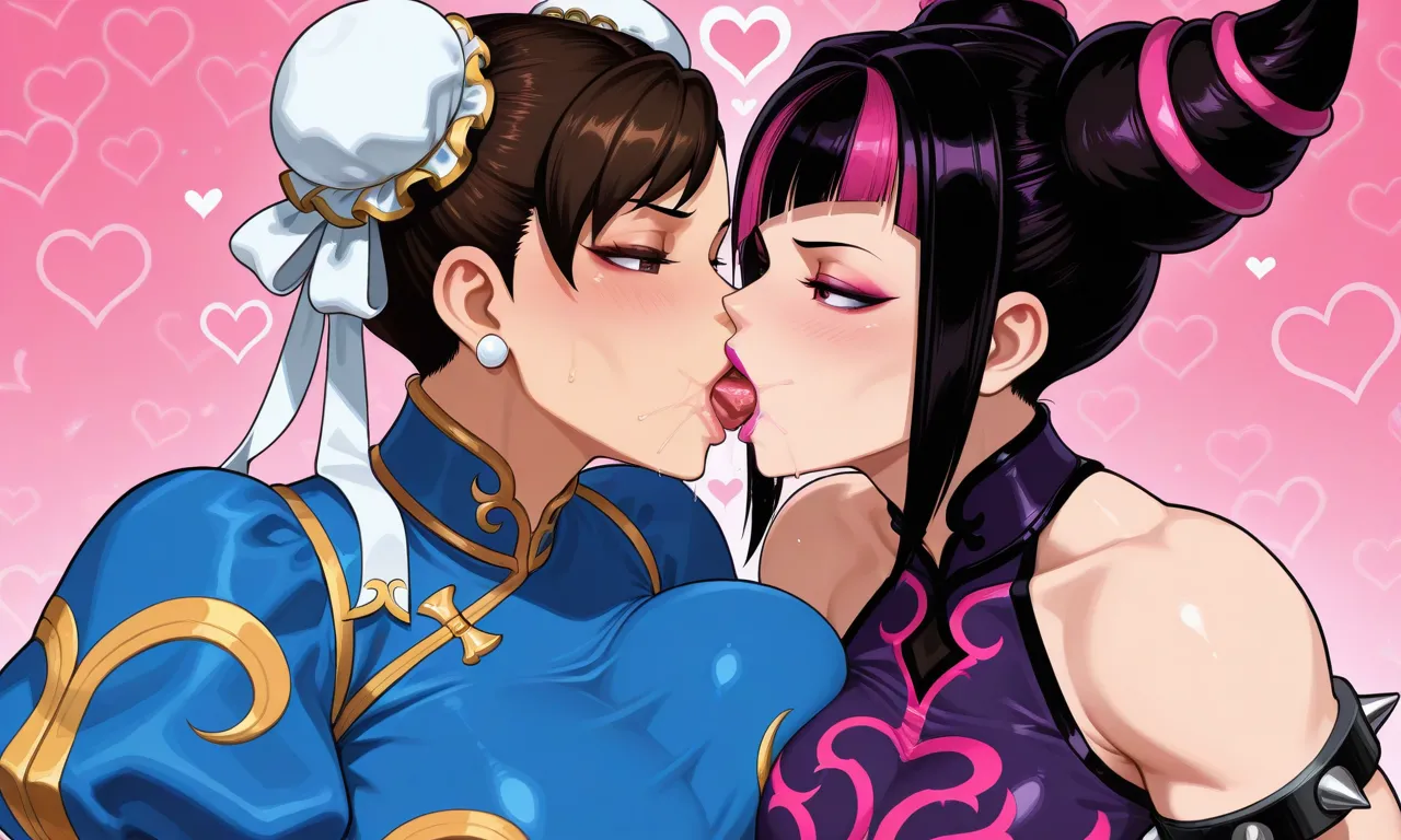 Street Fighter - Juri Han & Chun Li daidoujipv ai generated - page15