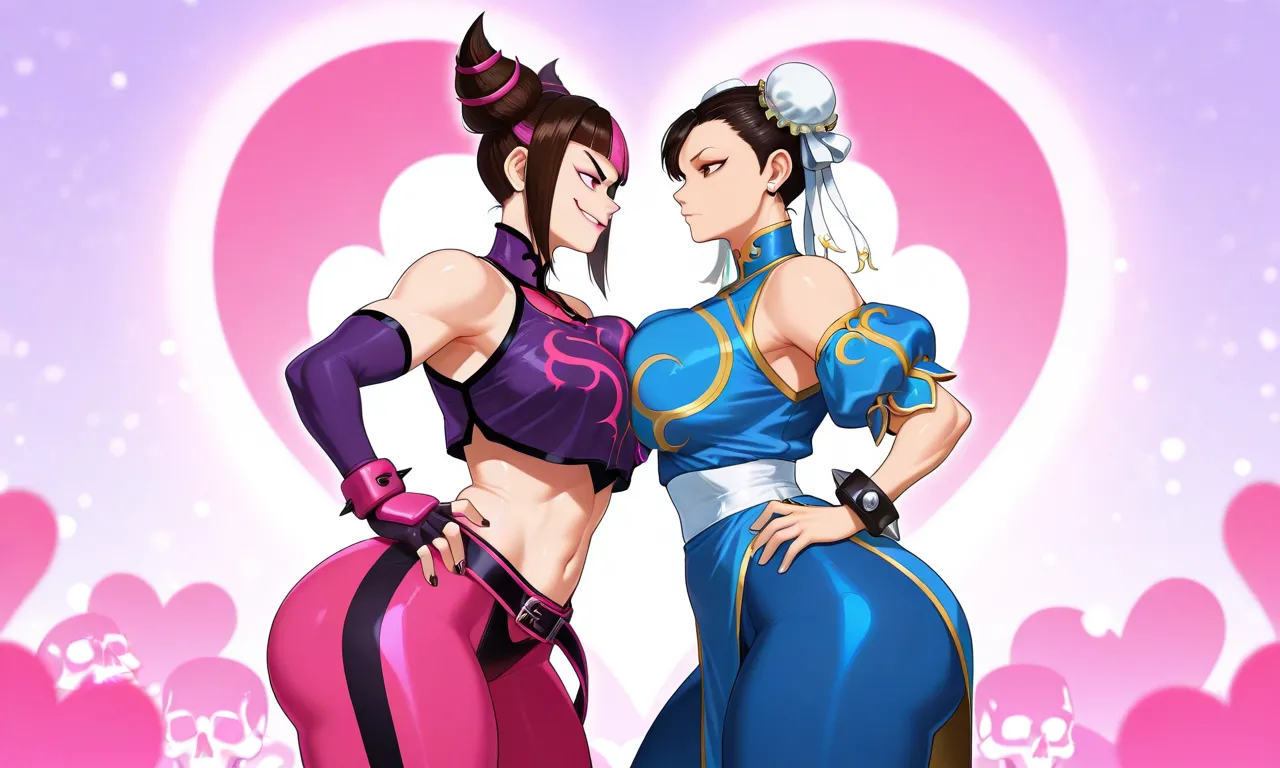 Street Fighter - Juri Han & Chun Li daidoujipv ai generated - page2