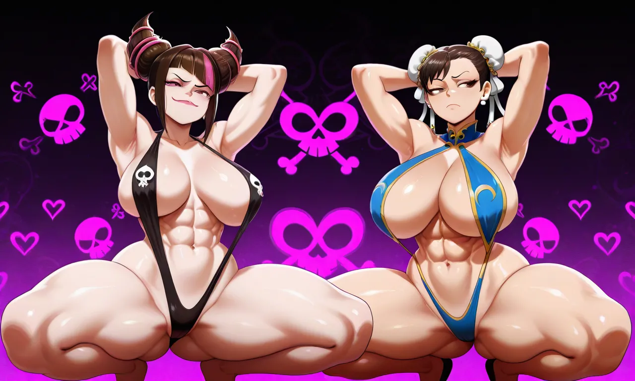 Street Fighter - Juri Han & Chun Li daidoujipv ai generated - page35