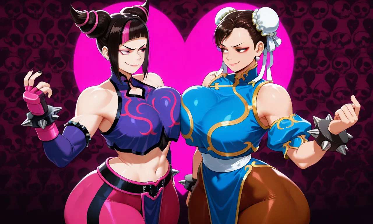Street Fighter - Juri Han & Chun Li daidoujipv ai generated - page4