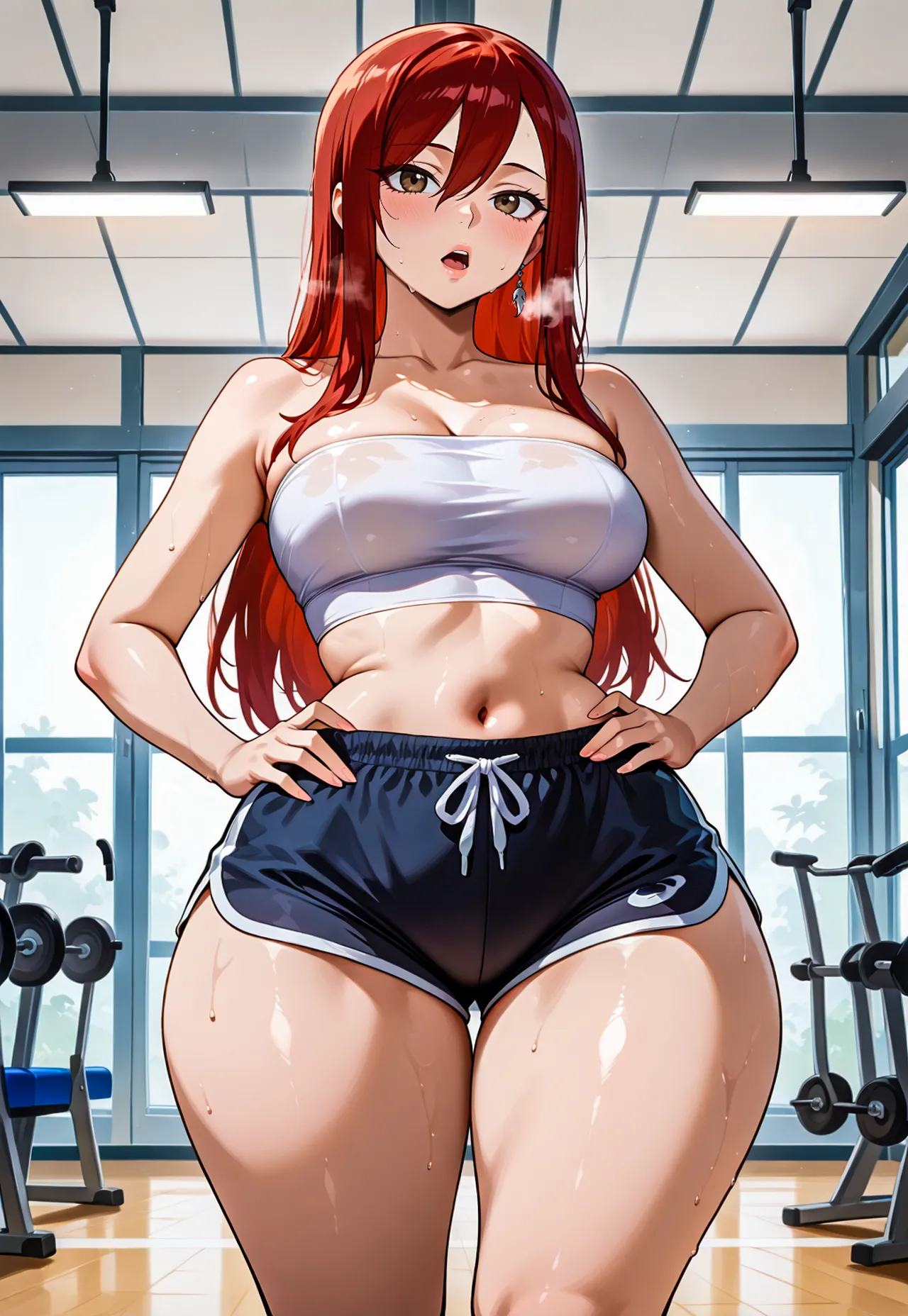 Erza gym session x BBC messingwithai ai generated - page10