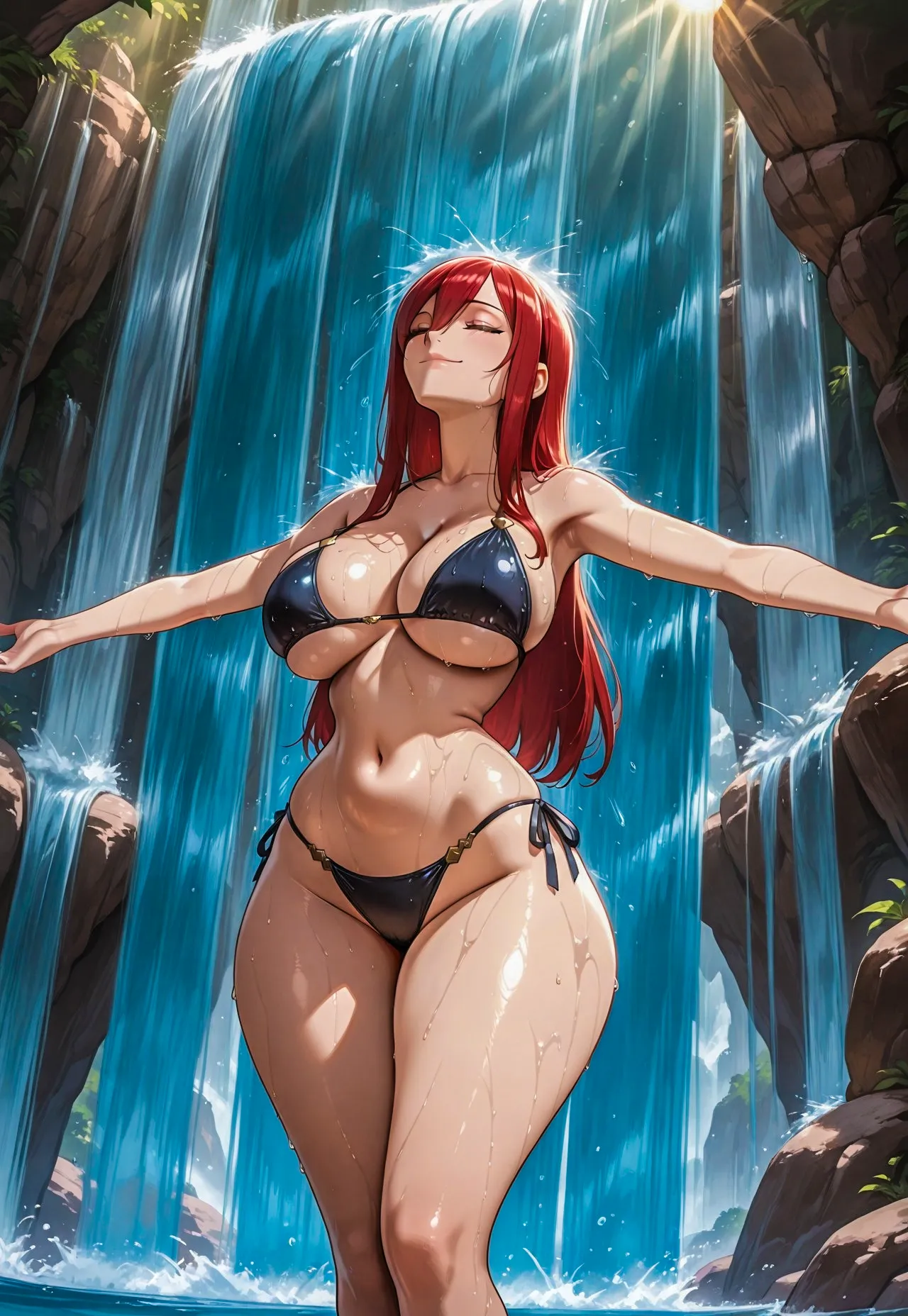 Erza gym session x BBC messingwithai ai generated - page51
