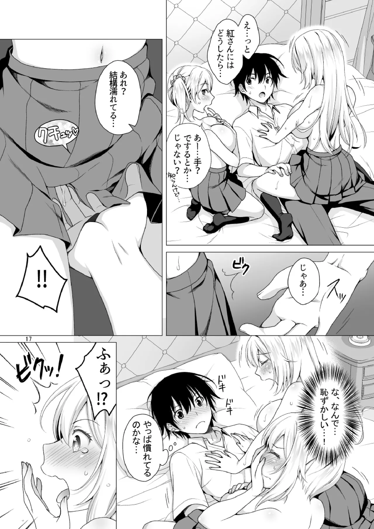理想の彼女3 ～ちょろカワお嬢様・紗良 彼女公認の姉妹ご奉仕H～ - page17