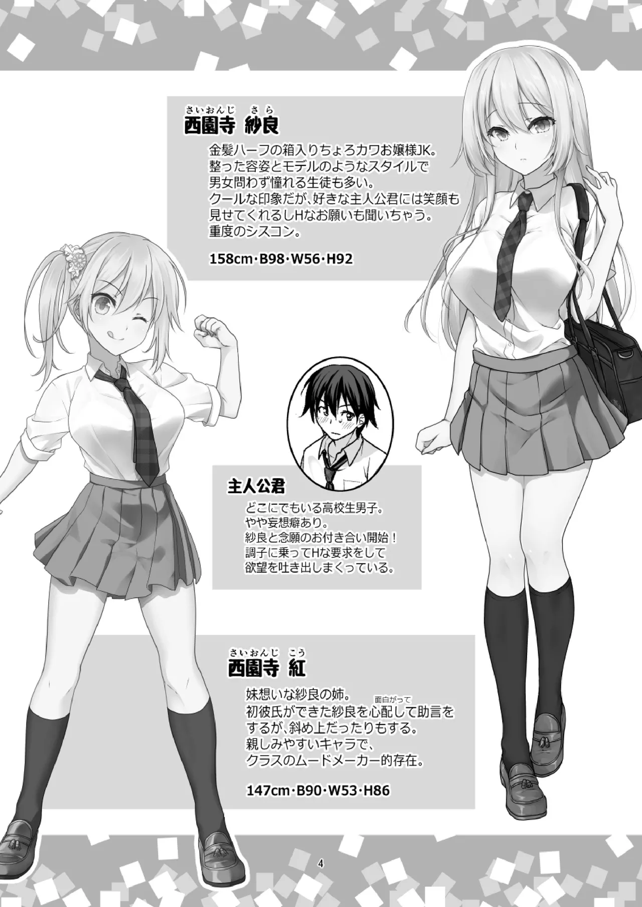 理想の彼女3 ～ちょろカワお嬢様・紗良 彼女公認の姉妹ご奉仕H～ - page4