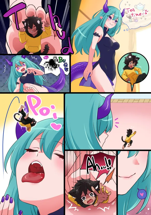 ドラゴン娘vore(ホオジロ鮫子)