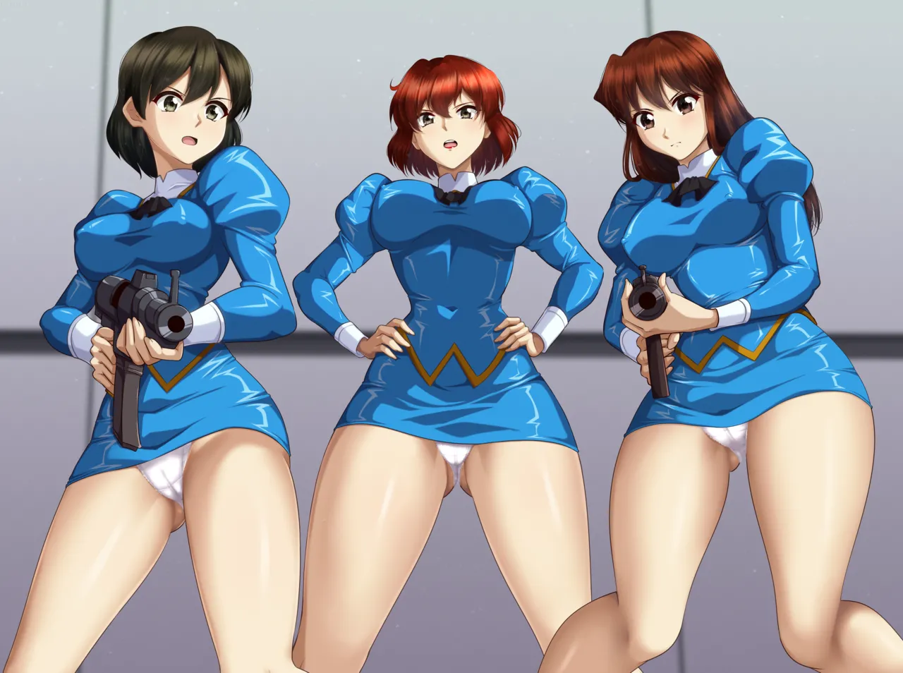 Blue Delmo x 3 [TXTLSS & Japanese]