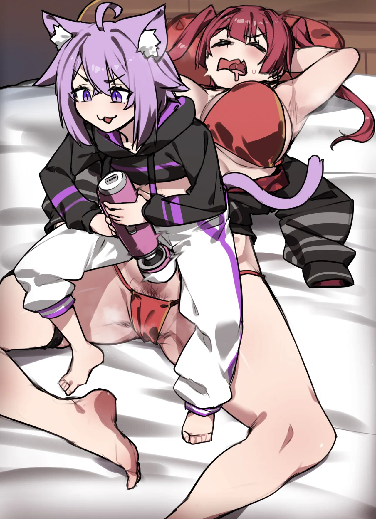 電マを否定されるおかゆと寝てる間に人間電マオナホにされる船長 - page21