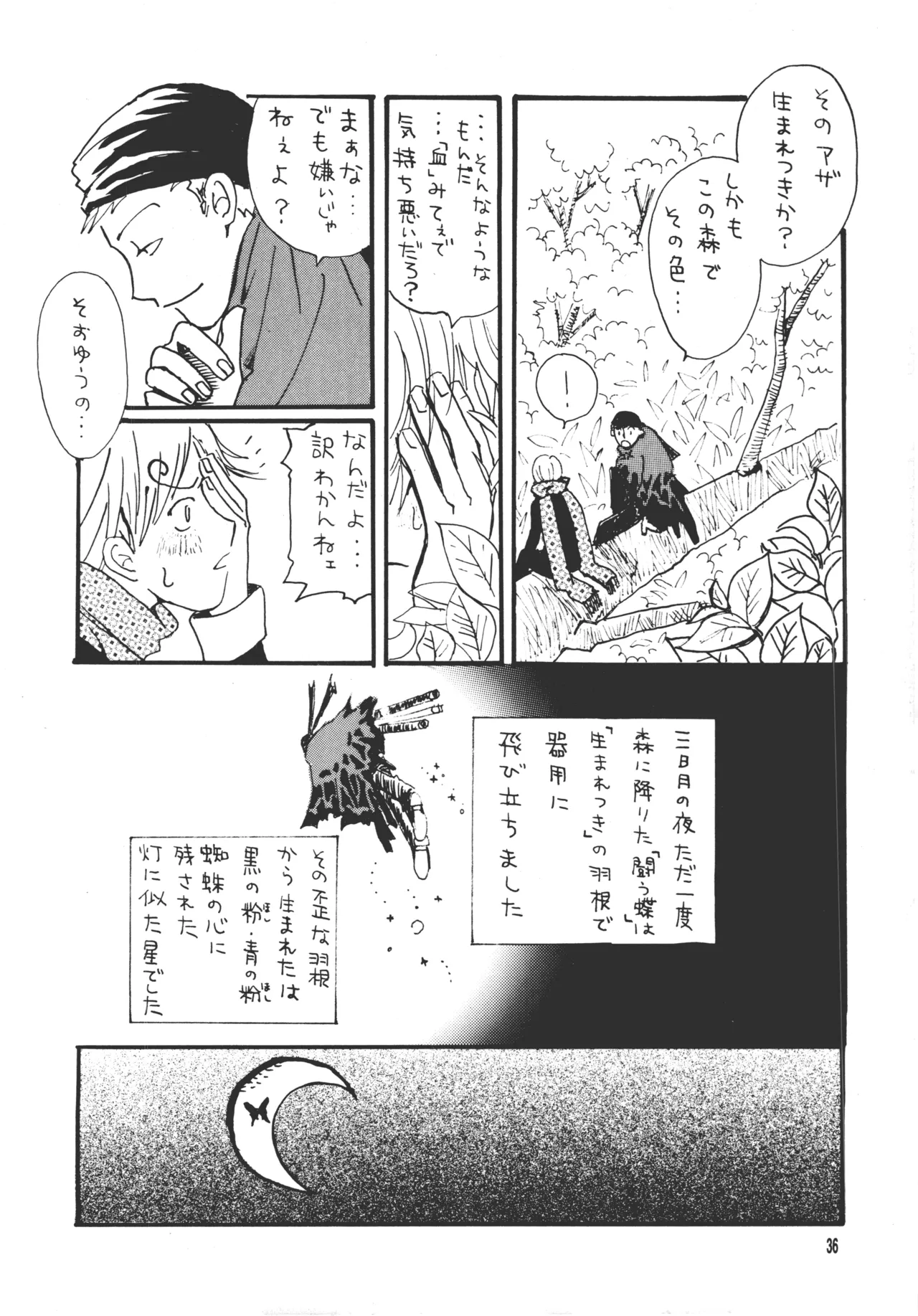 青の森、蜘蛛と蝶 - page35