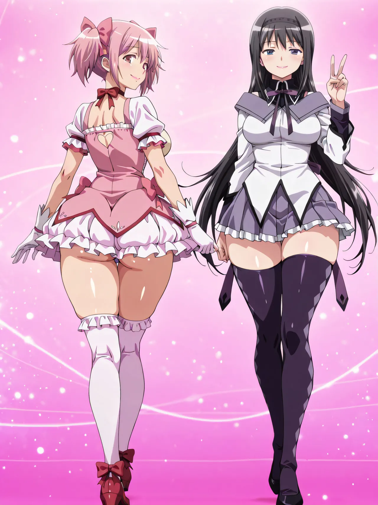 鹿目まどか x 暁美ほむら (魔法少女まどか☆マギカ) [Ai 生成] - page2