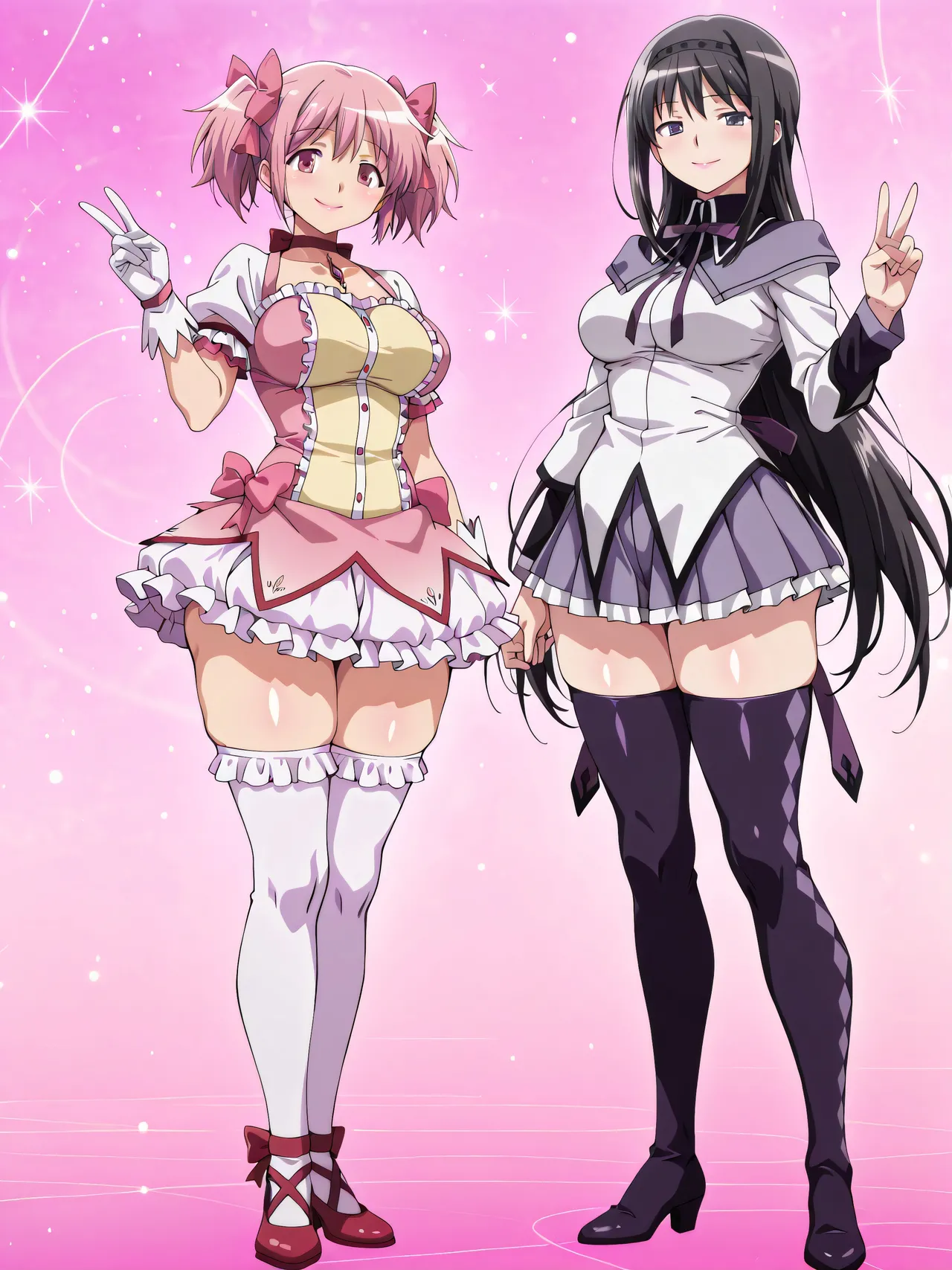 鹿目まどか x 暁美ほむら (魔法少女まどか☆マギカ) [Ai 生成] - page4