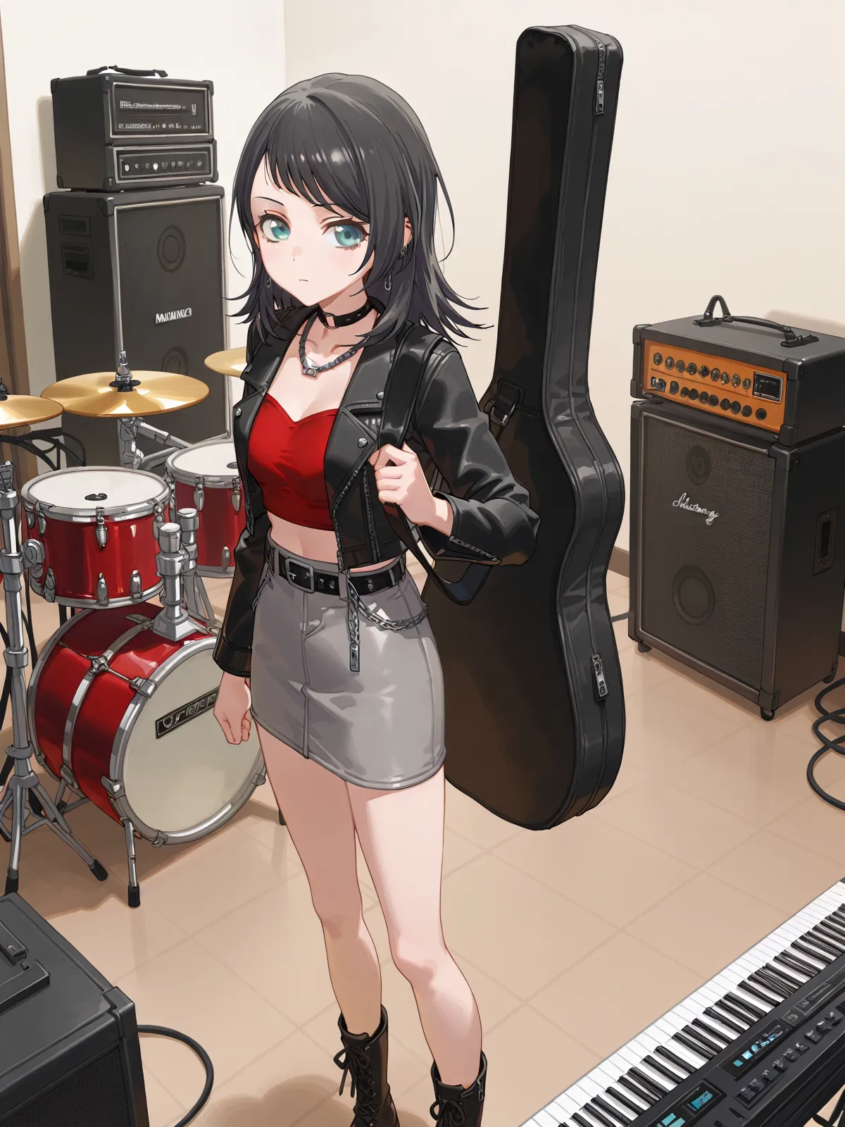 败给恐惧的八幡海玲 [AI generated]