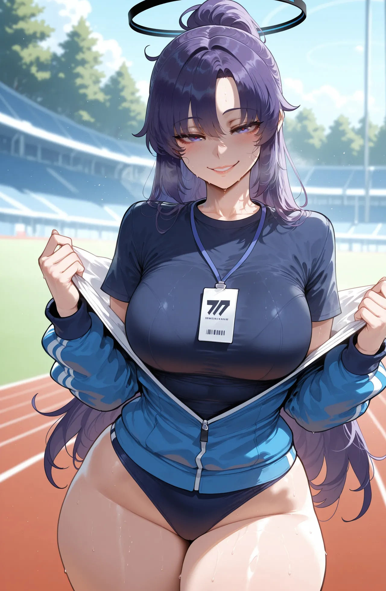 Hayase Yuuka (Track): After Practice [Ai Generated] - page4