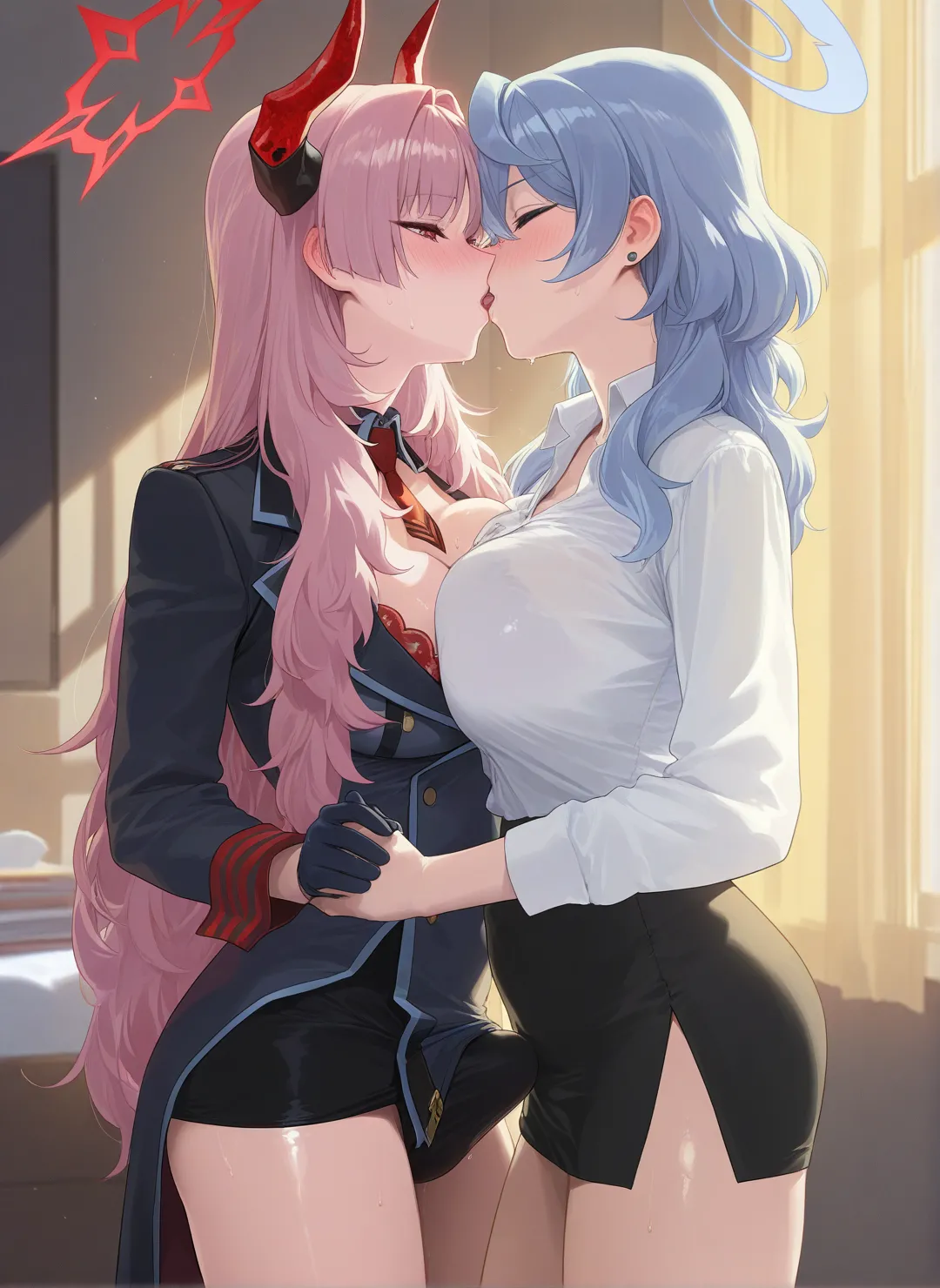 Ako x Satsuki Rametaki [AI Generated] - page81