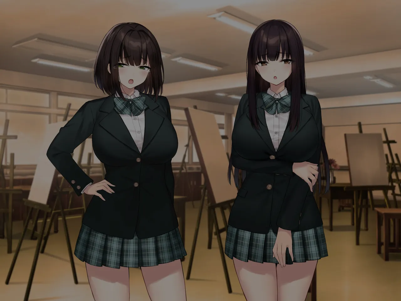 巨乳な先輩? 巨乳な幼なじみ? 二人とハーレムH...する? - page150