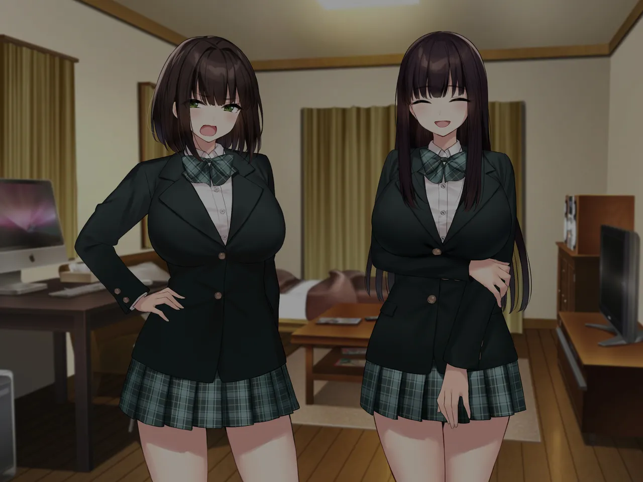 巨乳な先輩? 巨乳な幼なじみ? 二人とハーレムH...する? - page158