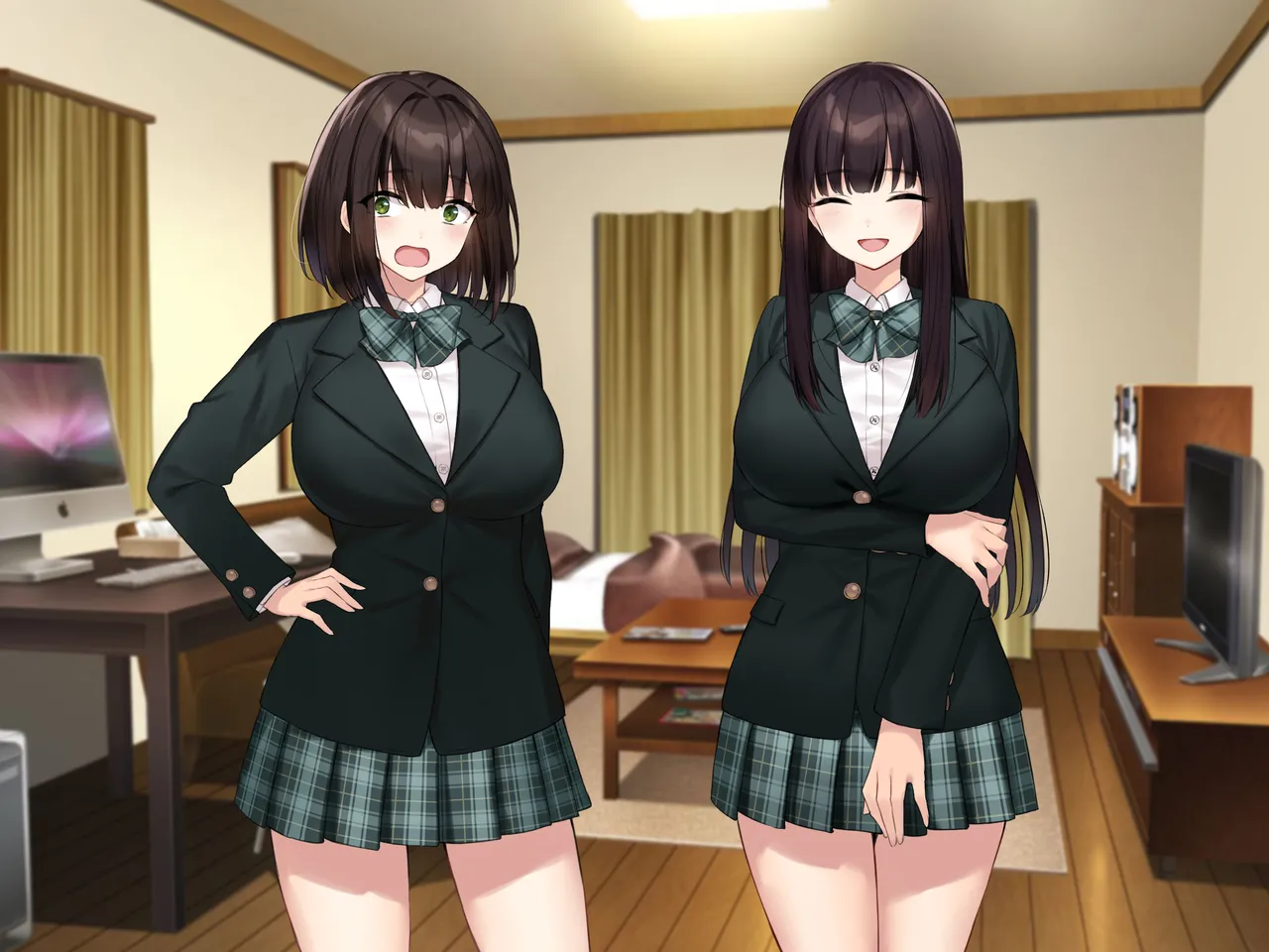 巨乳な先輩? 巨乳な幼なじみ? 二人とハーレムH...する? - page376