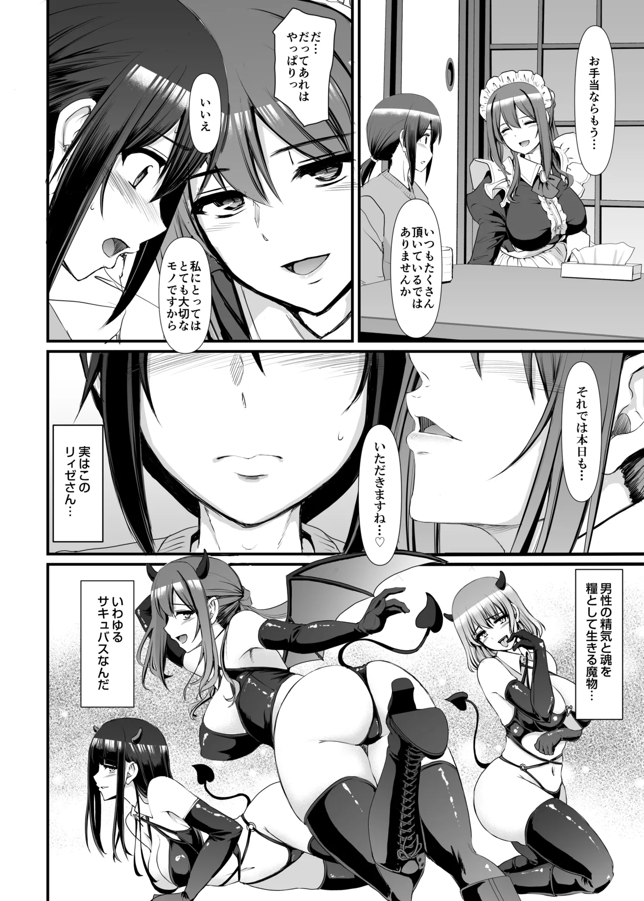 あまあまサキュバスメイドリィゼさん - page13