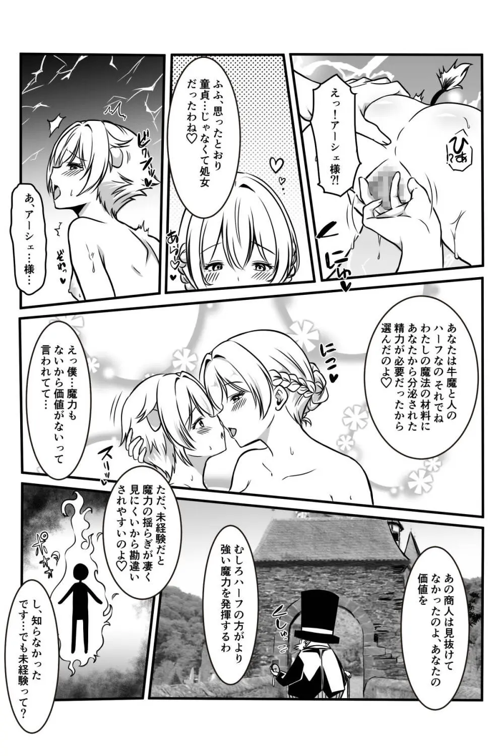 魔女と牛娘の主従な関係 - page9