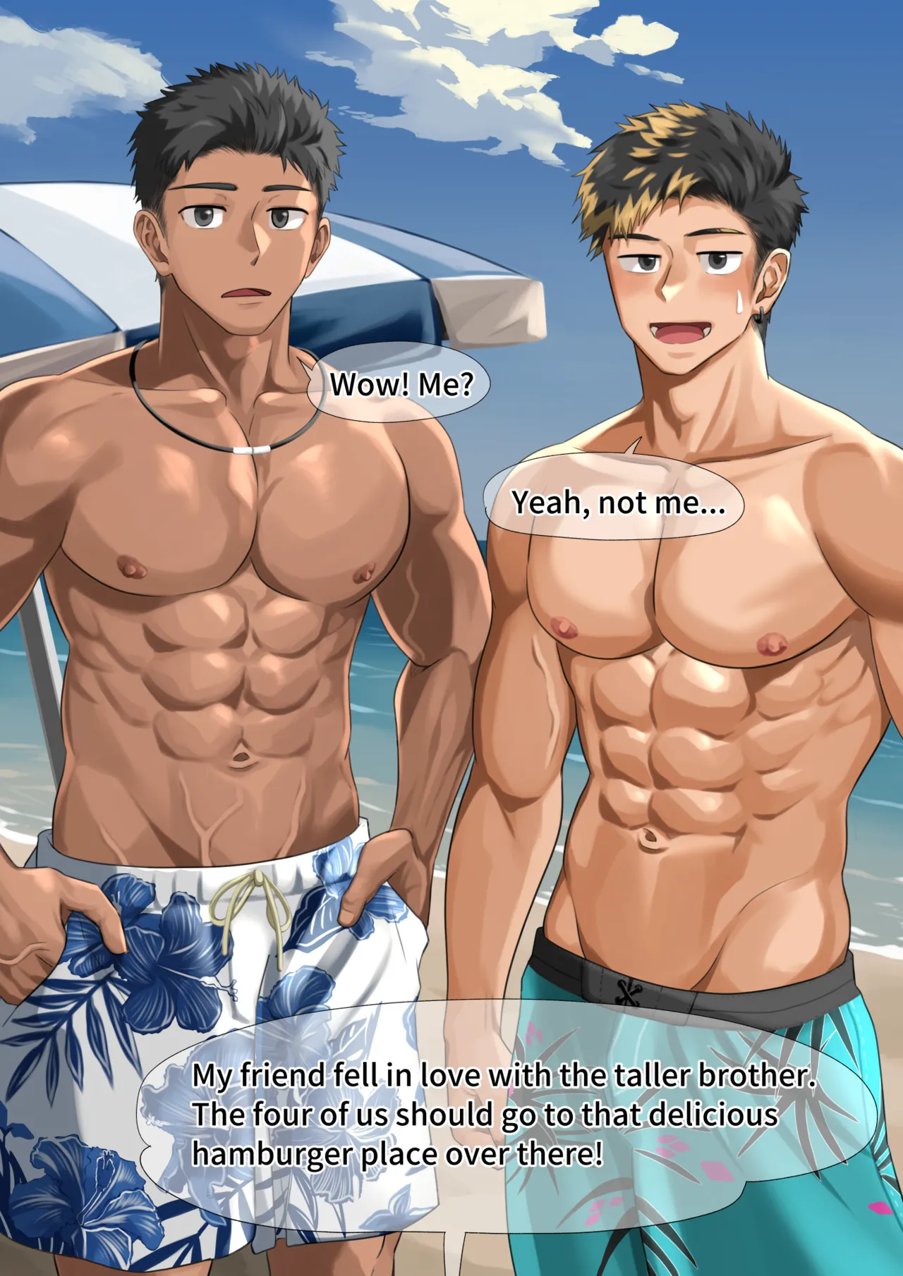 ビーチで逆ナン…(p10.)【ENG】 (Pixiv Fanbox) - page12