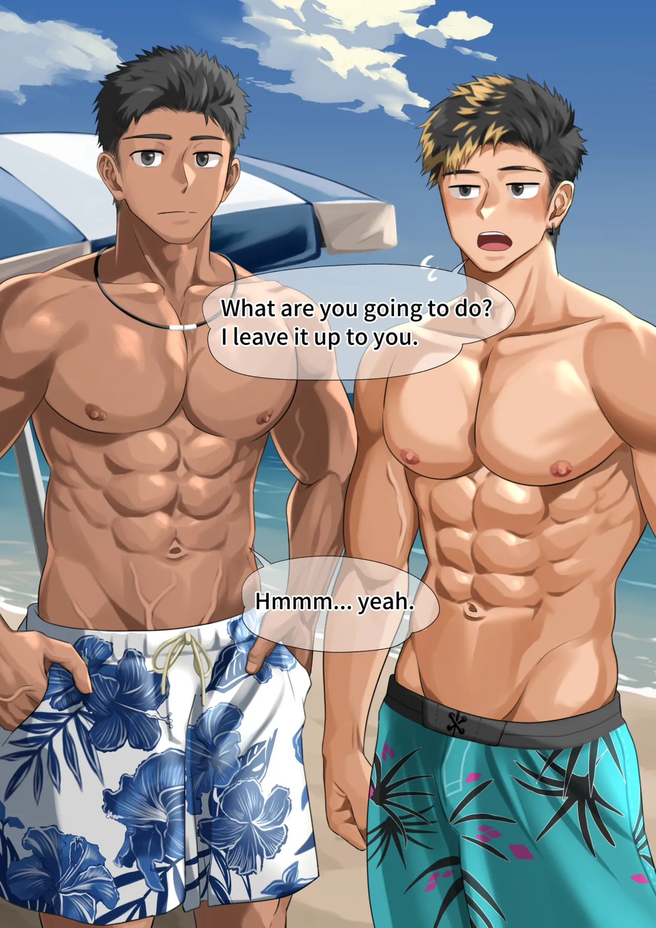 ビーチで逆ナン…(p10.)【ENG】 (Pixiv Fanbox) - page13