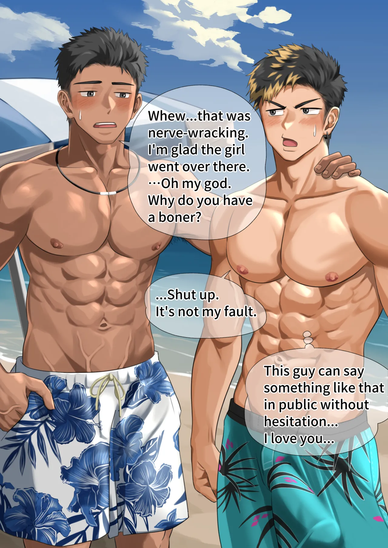 ビーチで逆ナン…(p10.)【ENG】 (Pixiv Fanbox) - page16