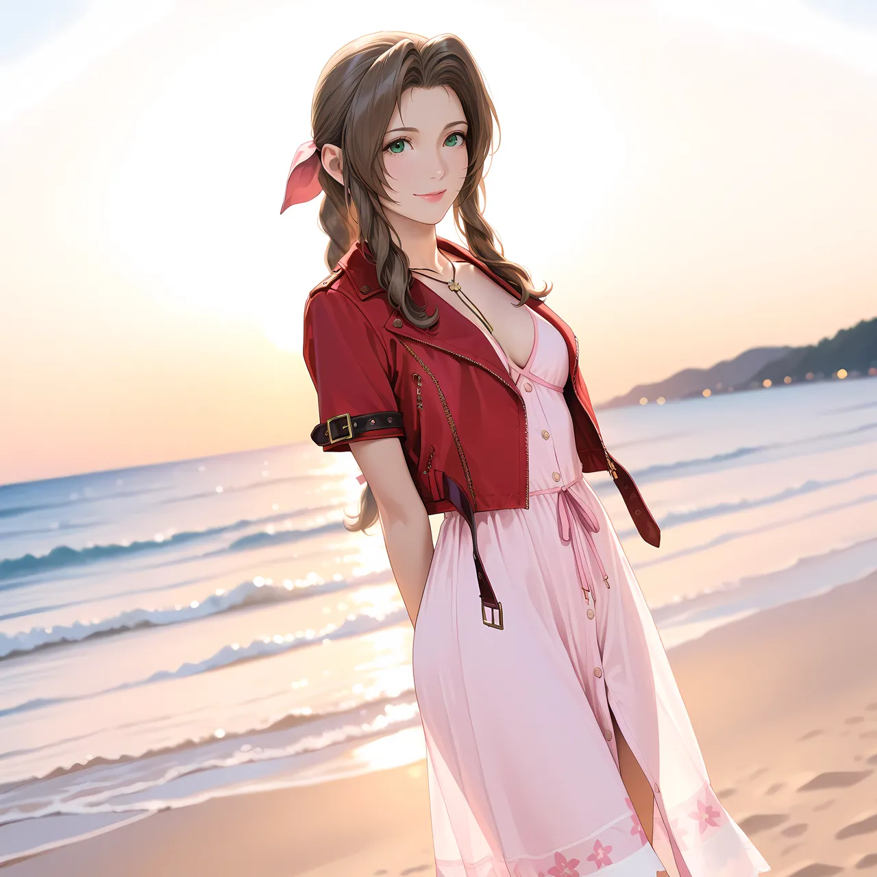 Aerith Banana Bouncer [AI Generated]