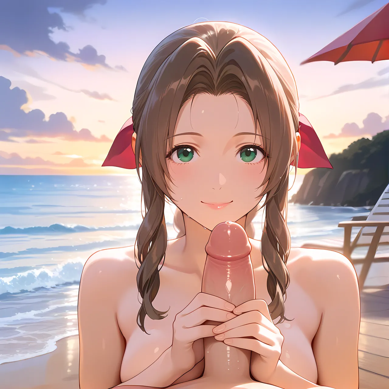 Aerith Banana Bouncer [AI Generated] - page10