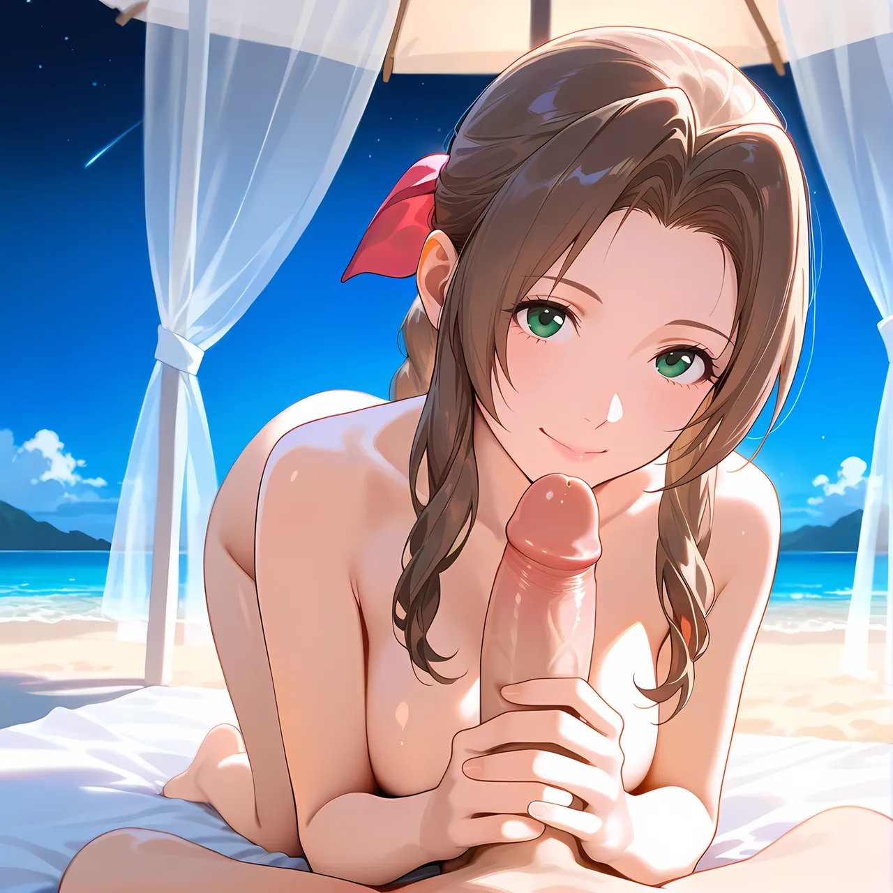 Aerith Banana Bouncer [AI Generated] - page12