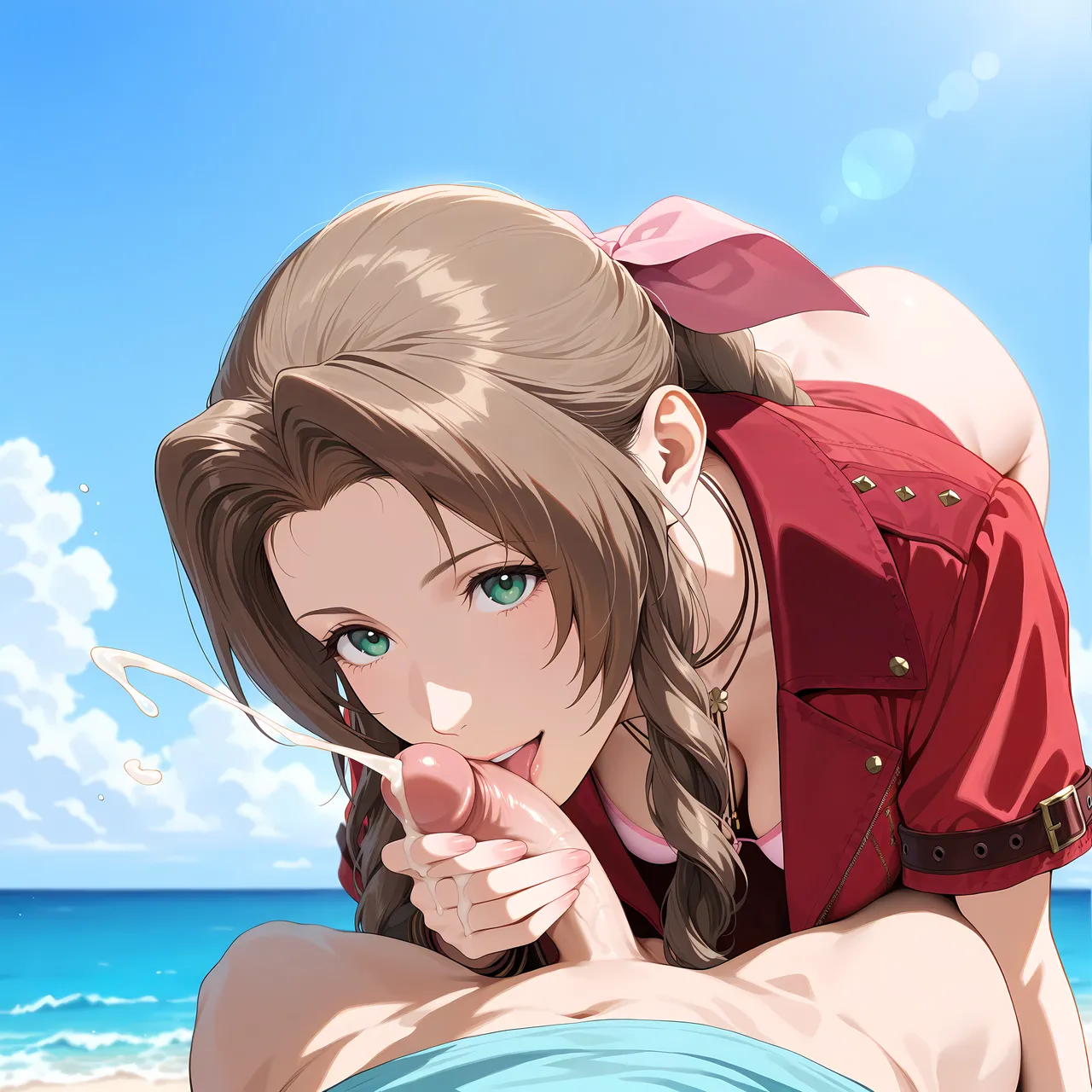 Aerith Banana Bouncer [AI Generated] - page20