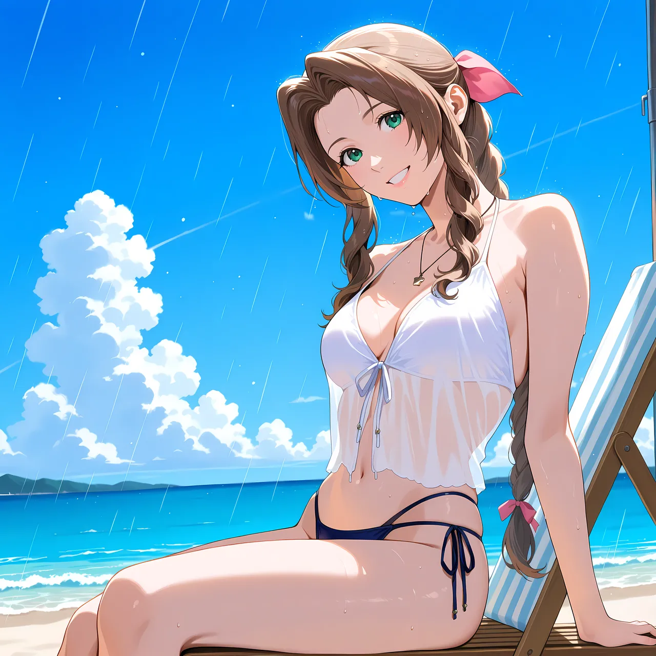 Aerith Banana Bouncer [AI Generated] - page4