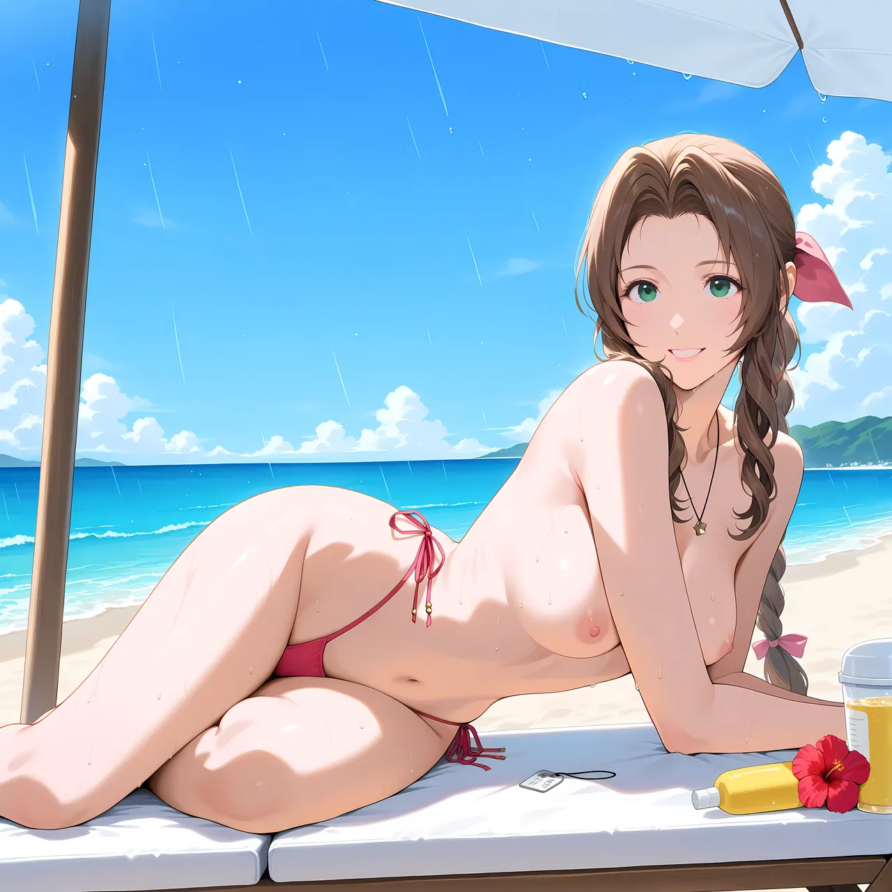 Aerith Banana Bouncer [AI Generated] - page5