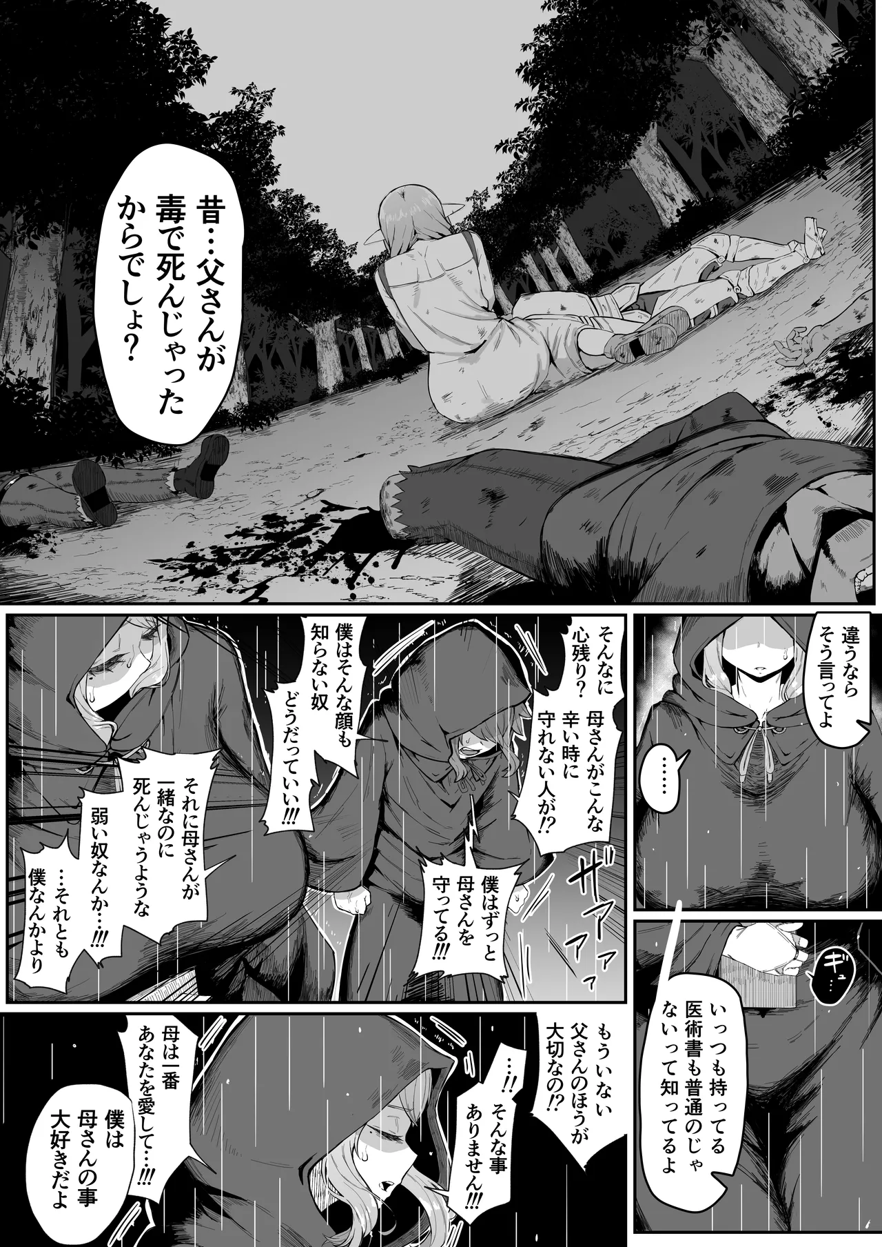 エルフの母と孕むまで - page21