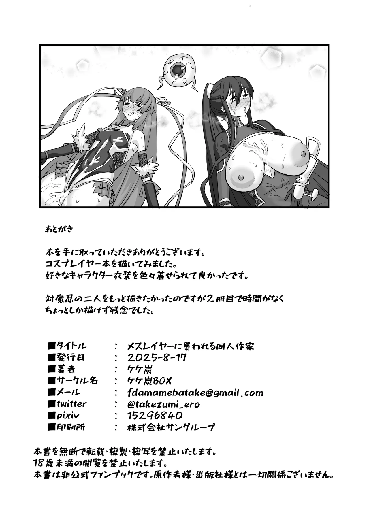 メスレイヤーに襲われる同人作家 - page24