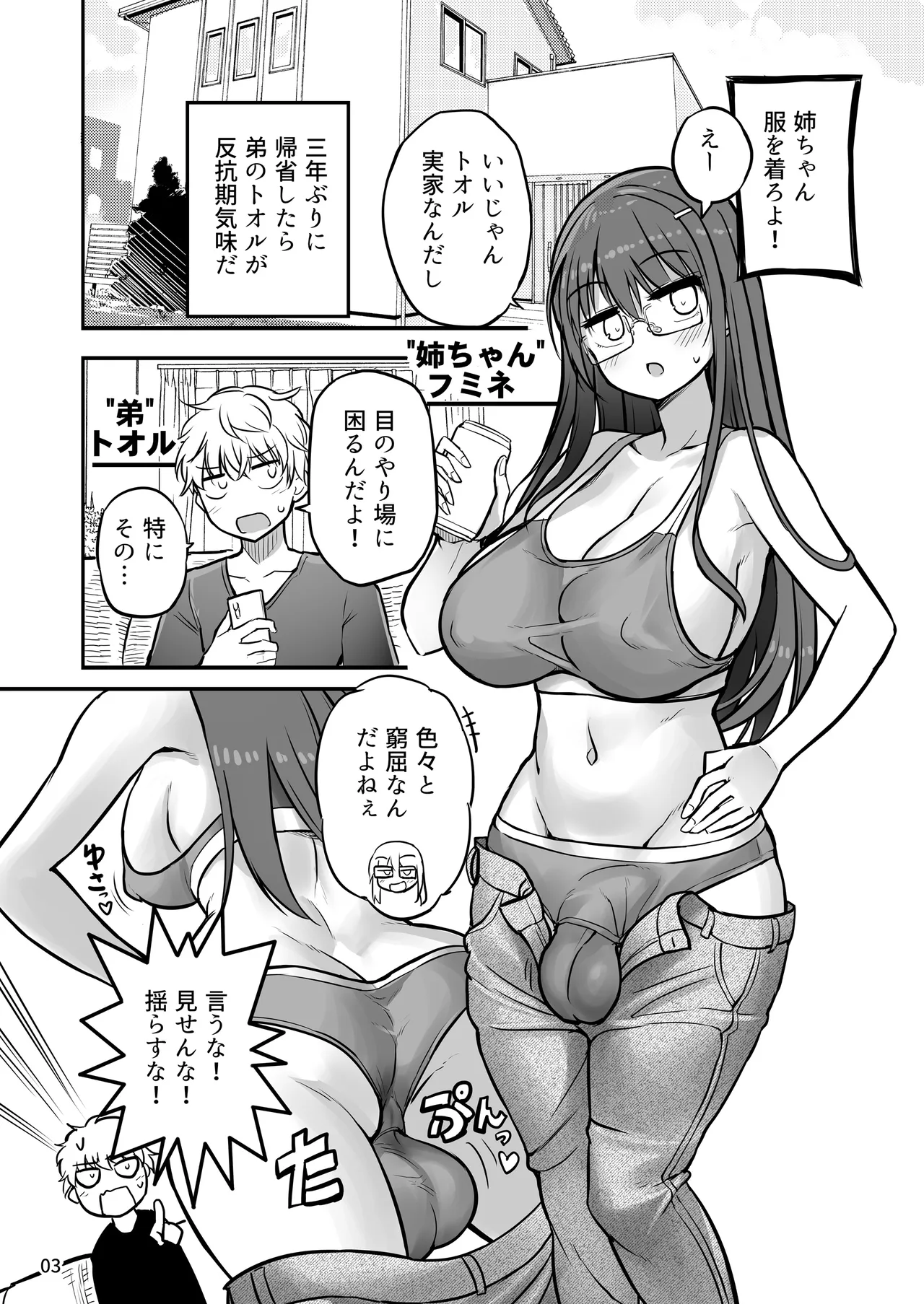 ふたなり姉ちゃんといっしょにだそっ！！ - page3