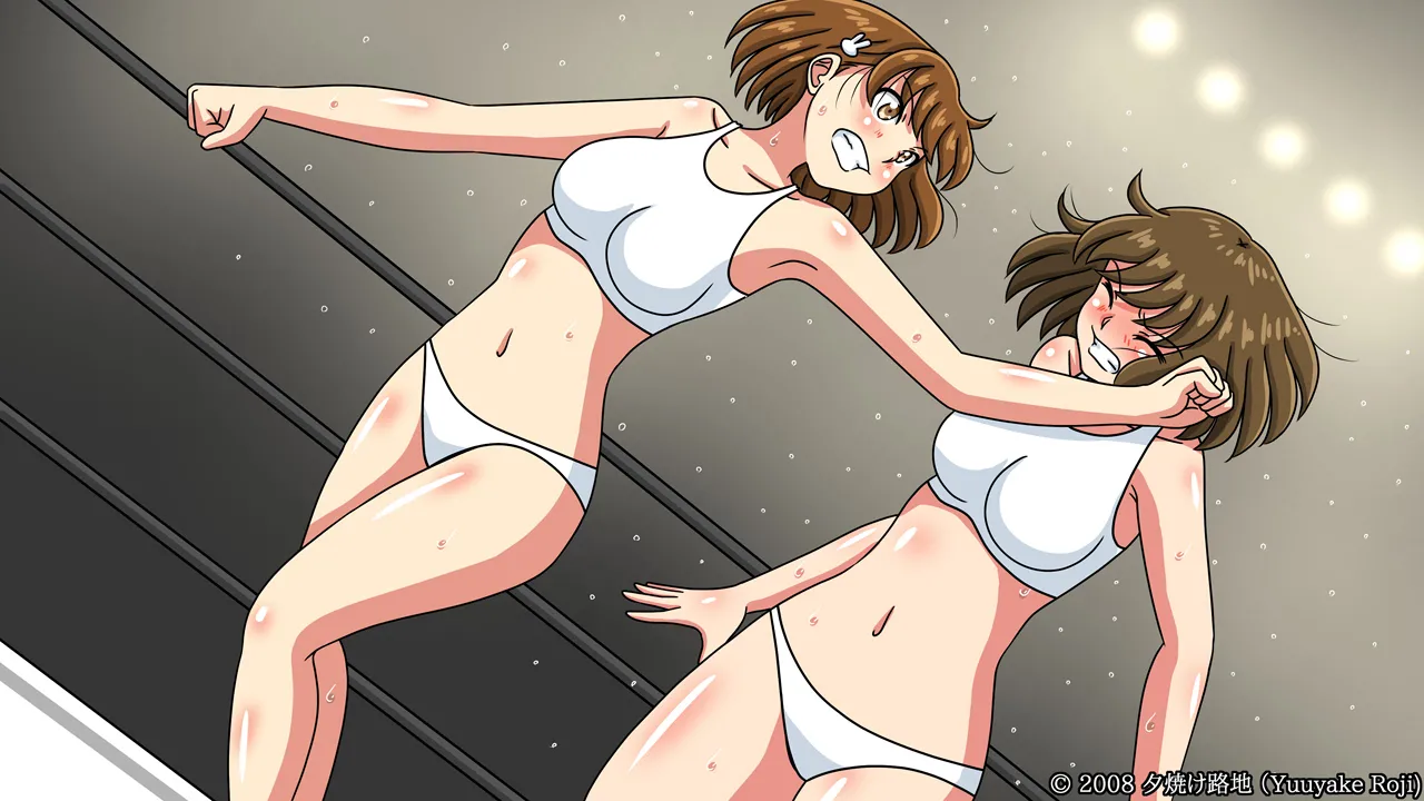 白い水着を真っ赤に染めて - page340