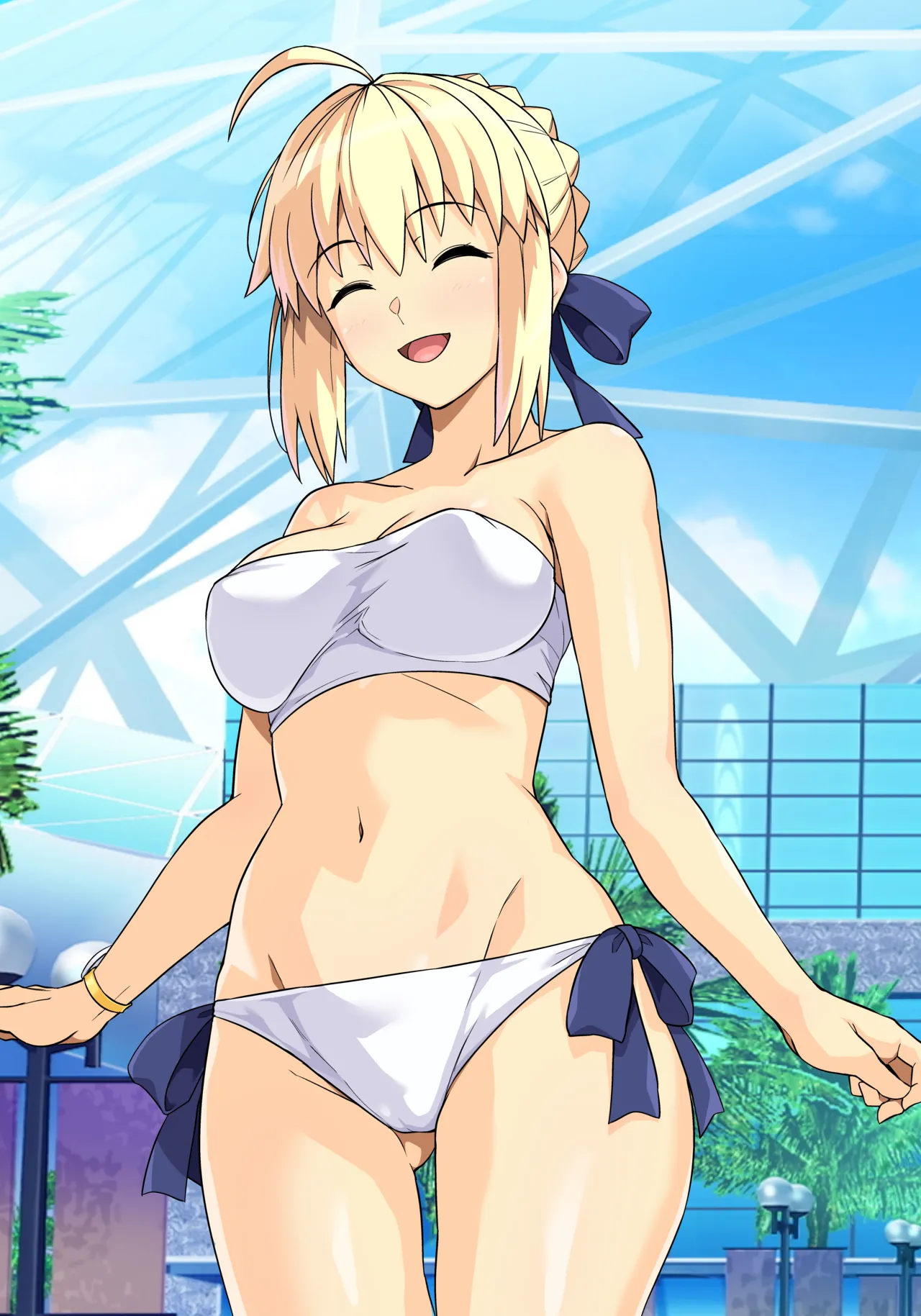 セイバーさん ヤリモクナンパ待ち プール編 - page66