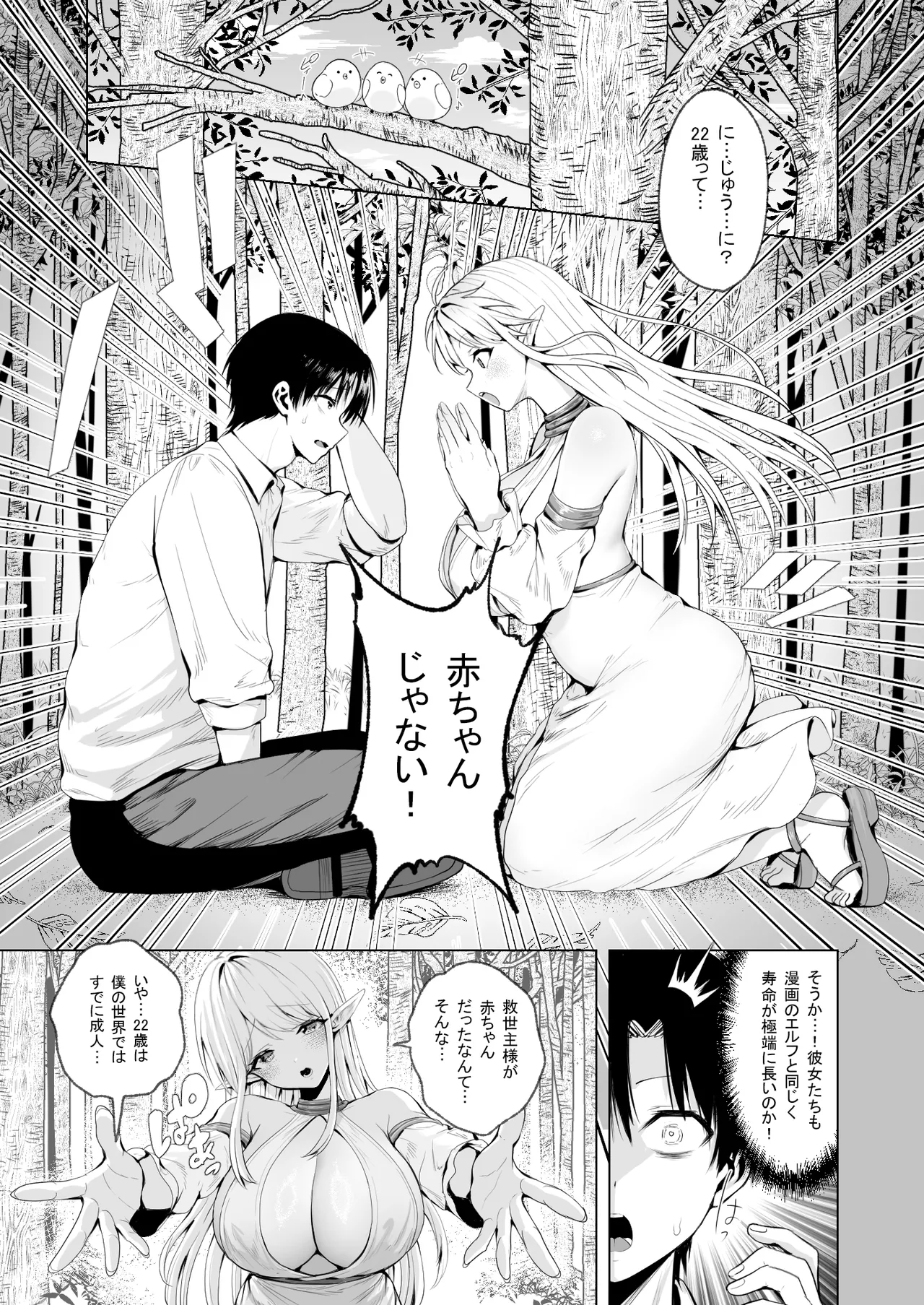 種馬（救世主）として召喚された異世界でエルフママに甘やかされながらヤリまくる - page12