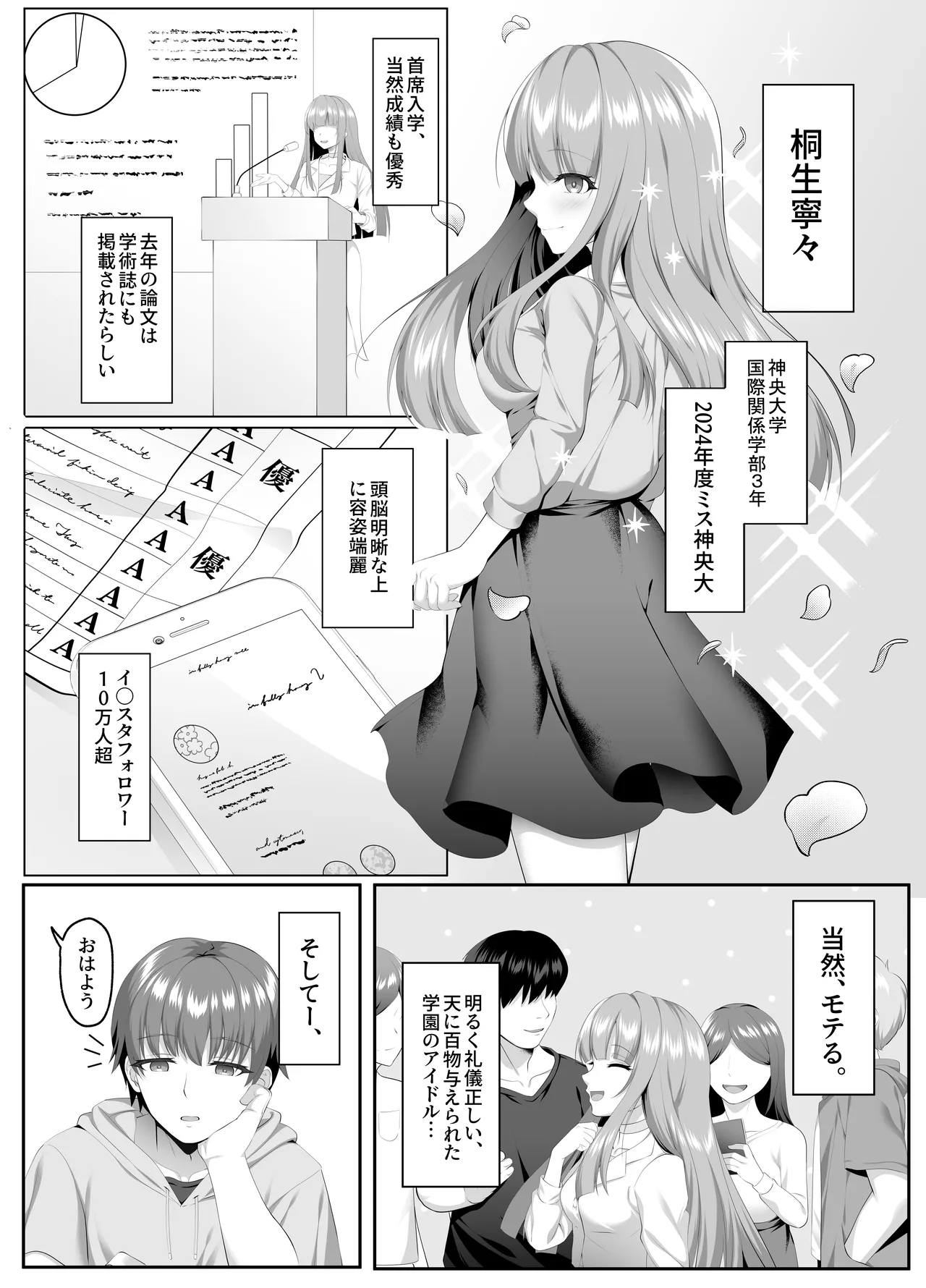 名門校随一の才女を救いようのないマゾ雌に再教育するお話 - page2
