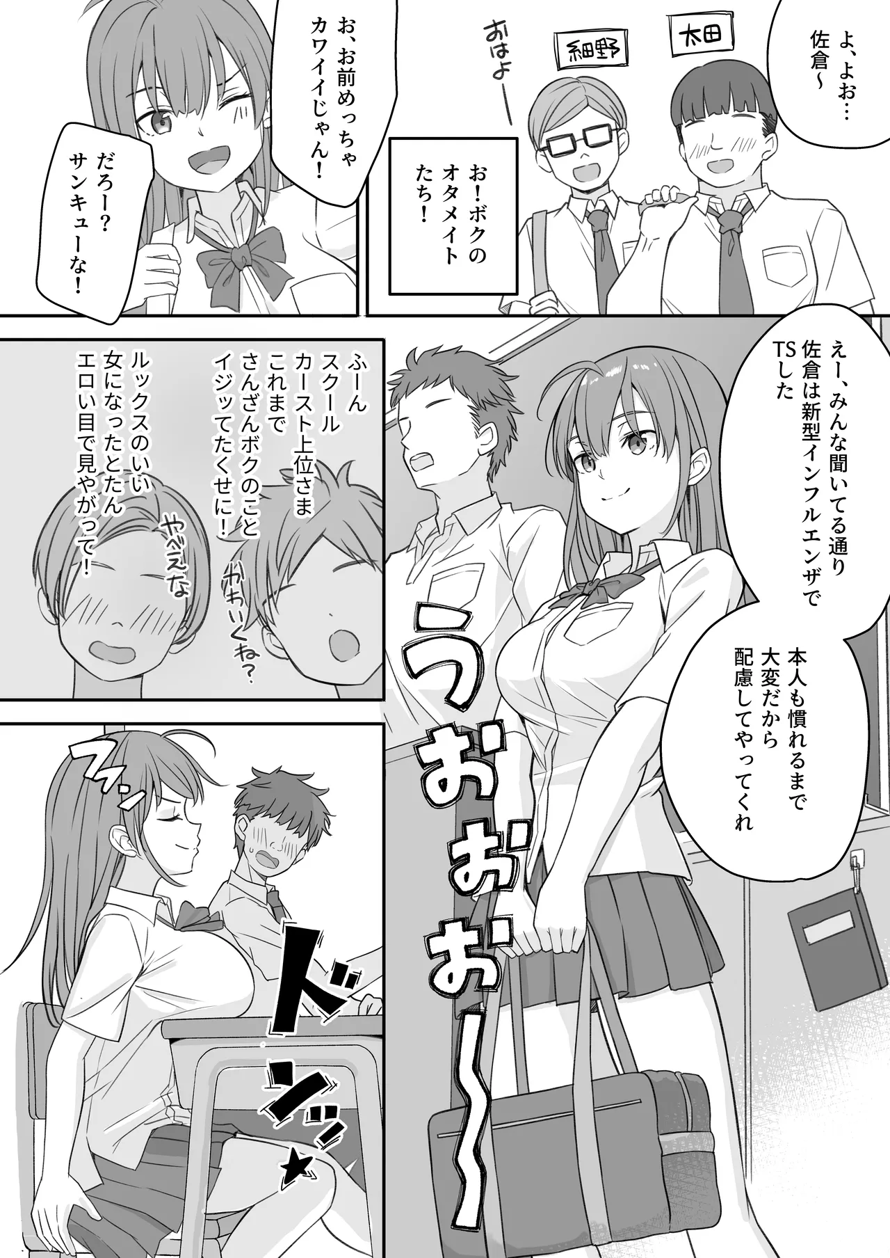 底辺のボクがTSったのでどすけべセックスをやってみた - page6