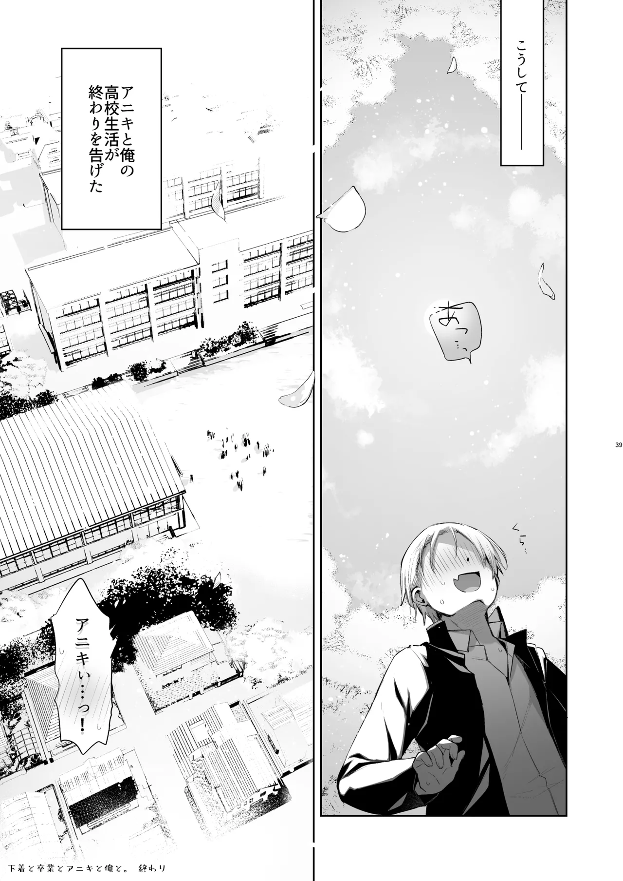 下着と卒業とアニキと俺と - page34